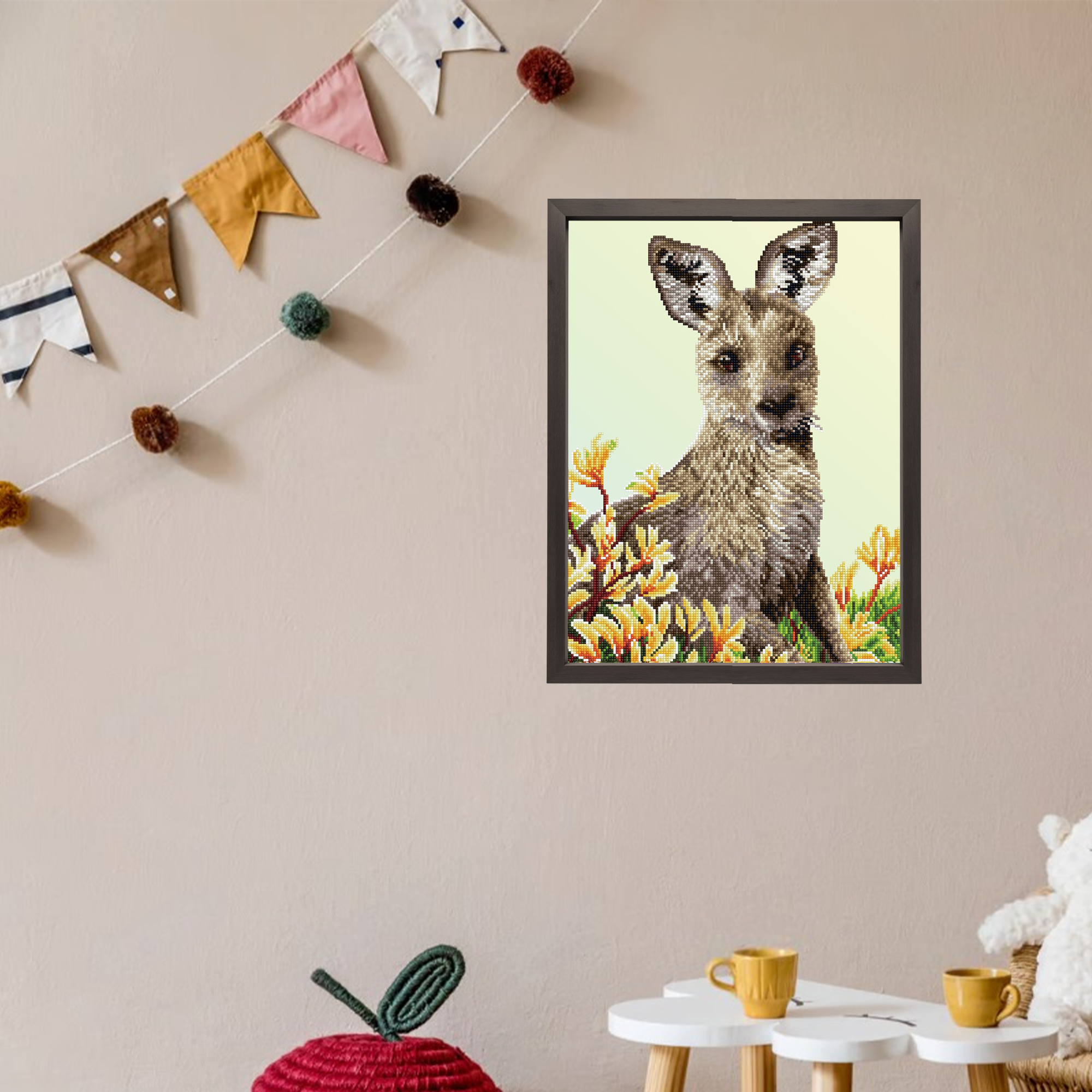 Diamond Dotz Kangaroo & Kangaroo Paw - 16.1" x 20.1"
