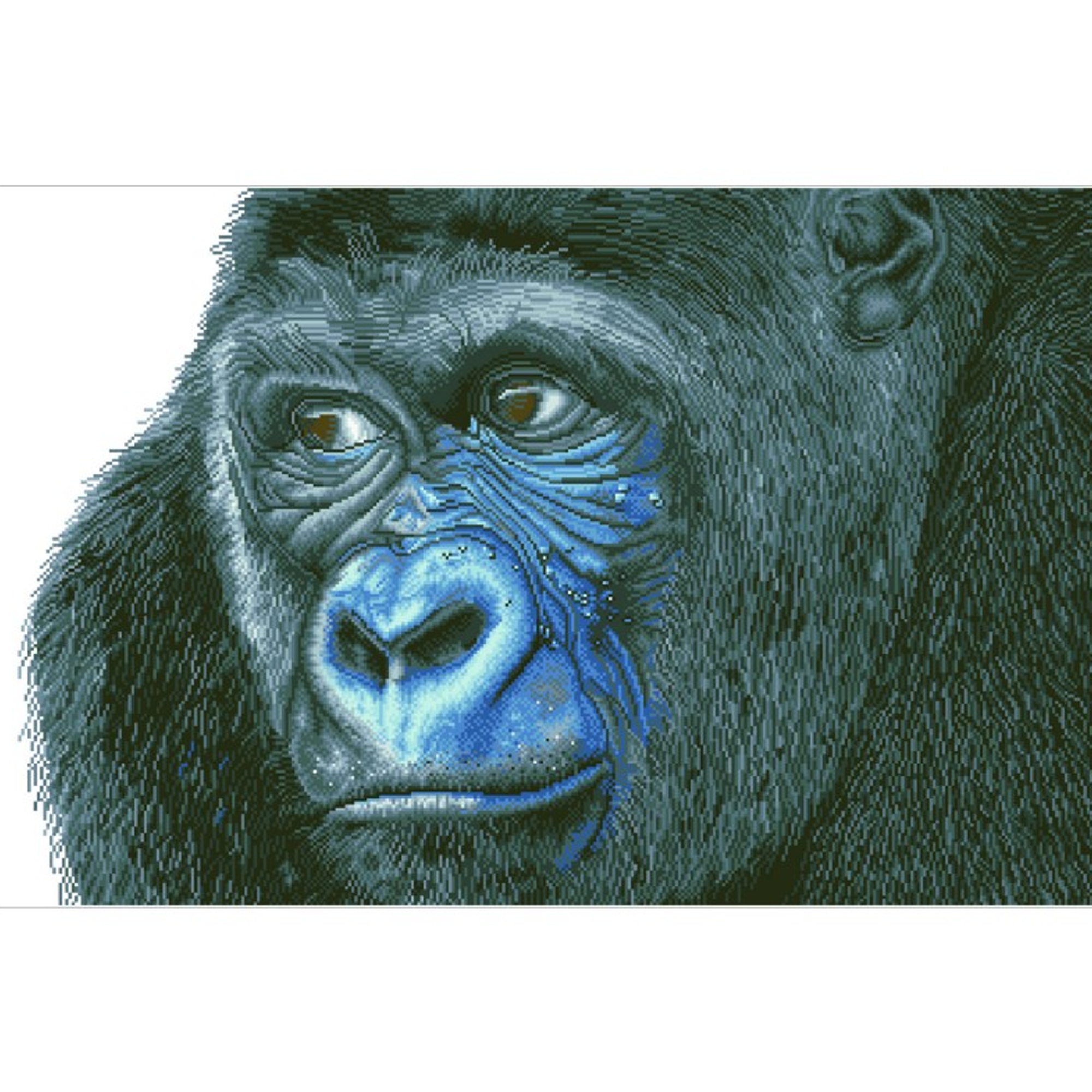 Diamond Dotz Kibali Western Lowland Gorilla - 39.4" x 25.6"