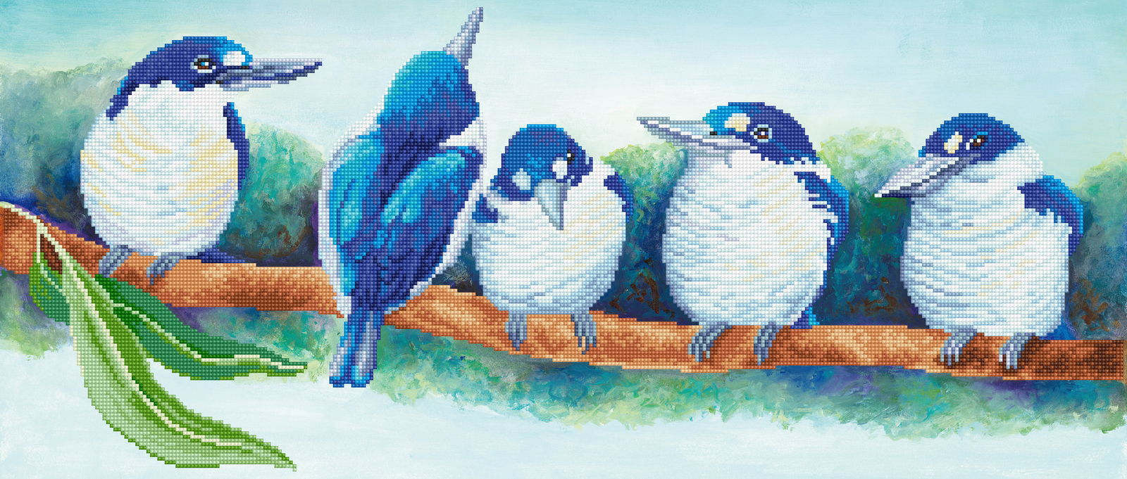 Diamond Dotz Kingfisher Politics - 34.3" x 14.6"