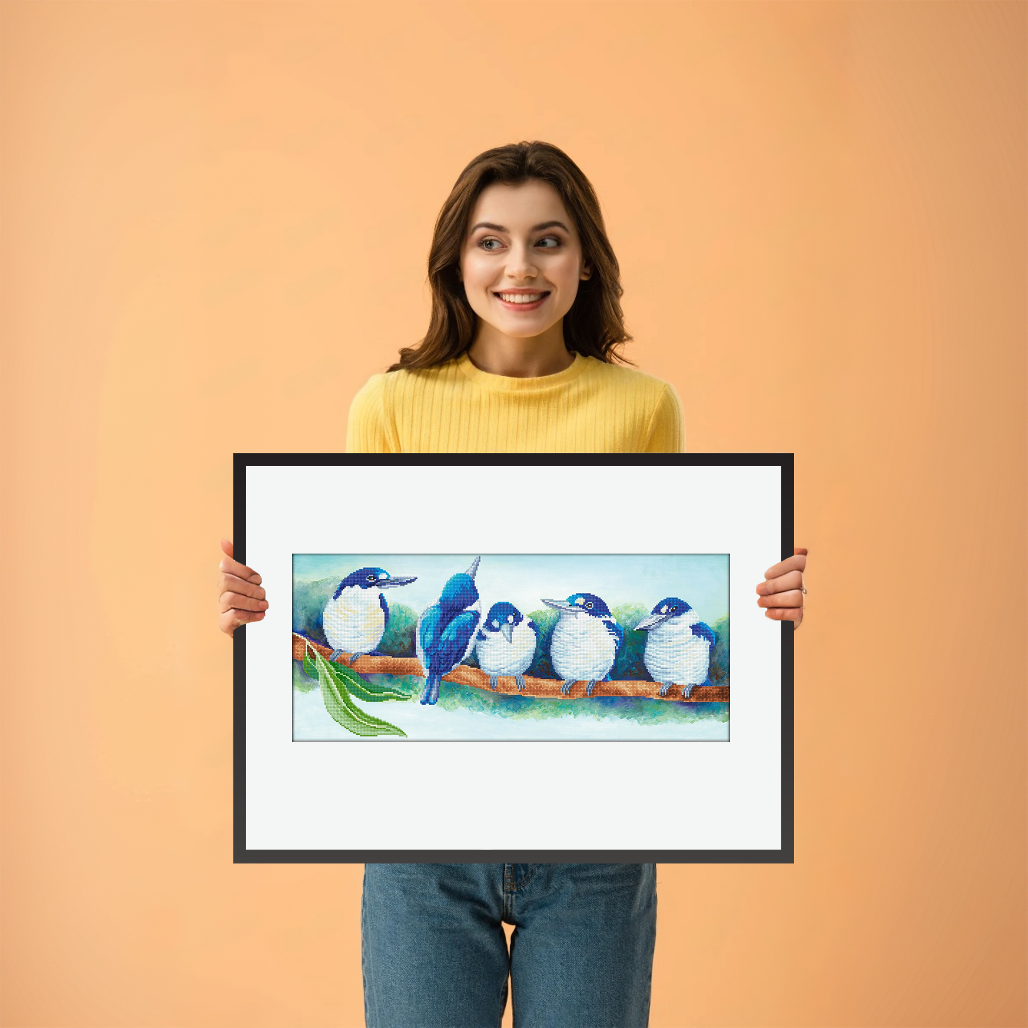 Diamond Dotz Kingfisher Politics - 34.3" x 14.6"