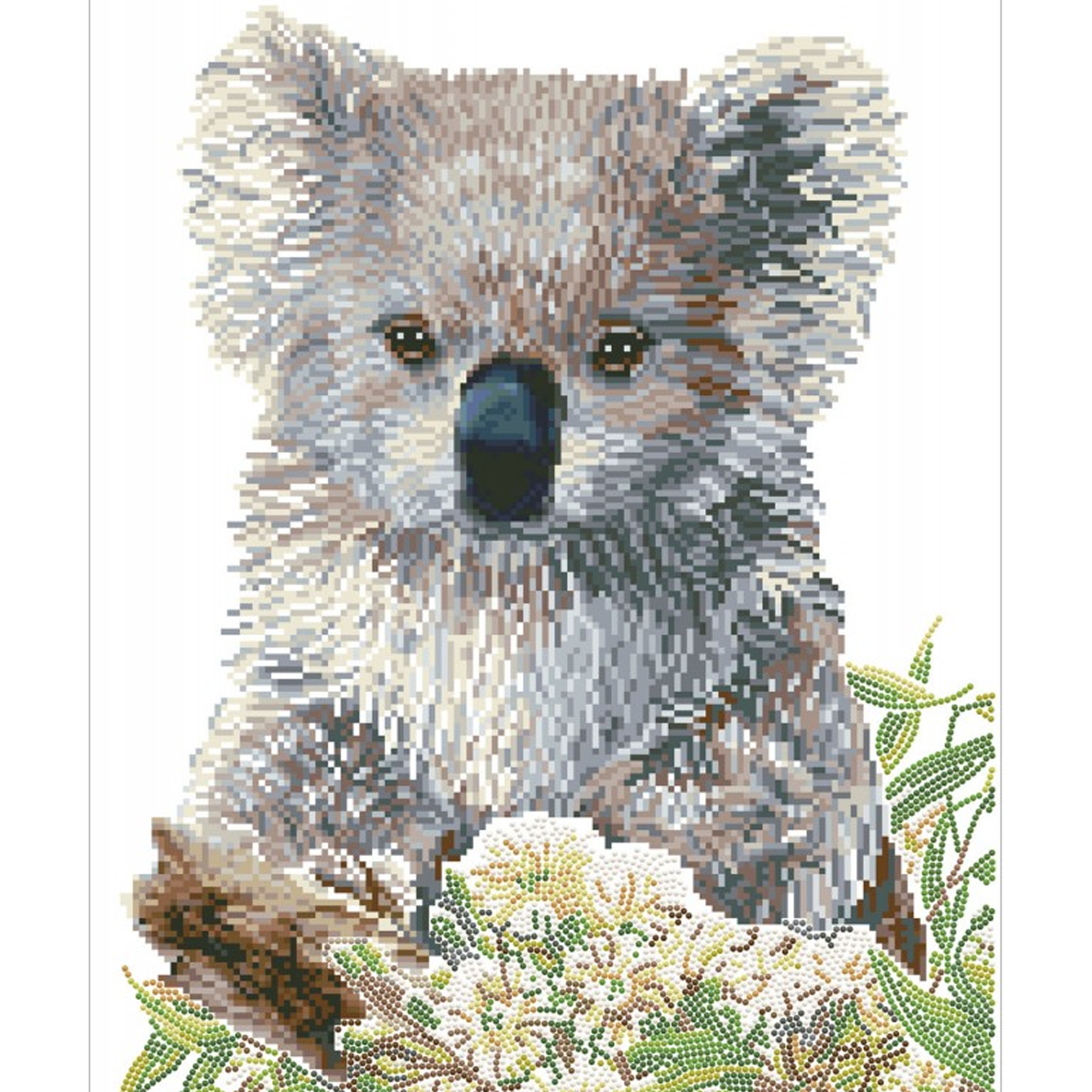 Diamond Dotz Koala & Eucalyptus Blossom - 16.1" x 20.1"