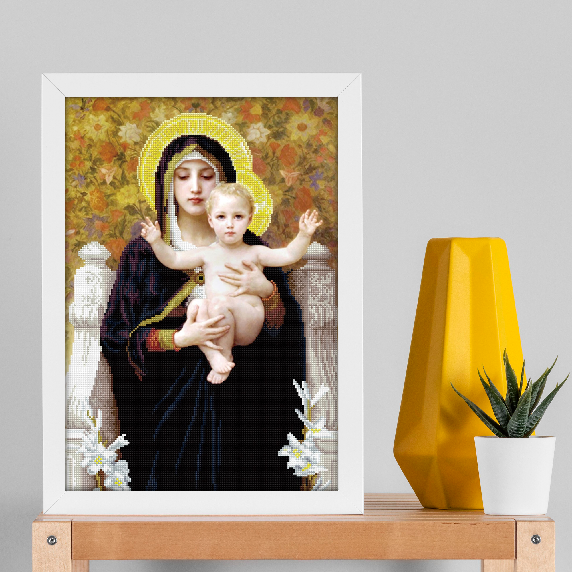 Diamond Dotz La Vierge au Lys (apres William-Adolphe Bouguereay) - 16.5" x 24.4"