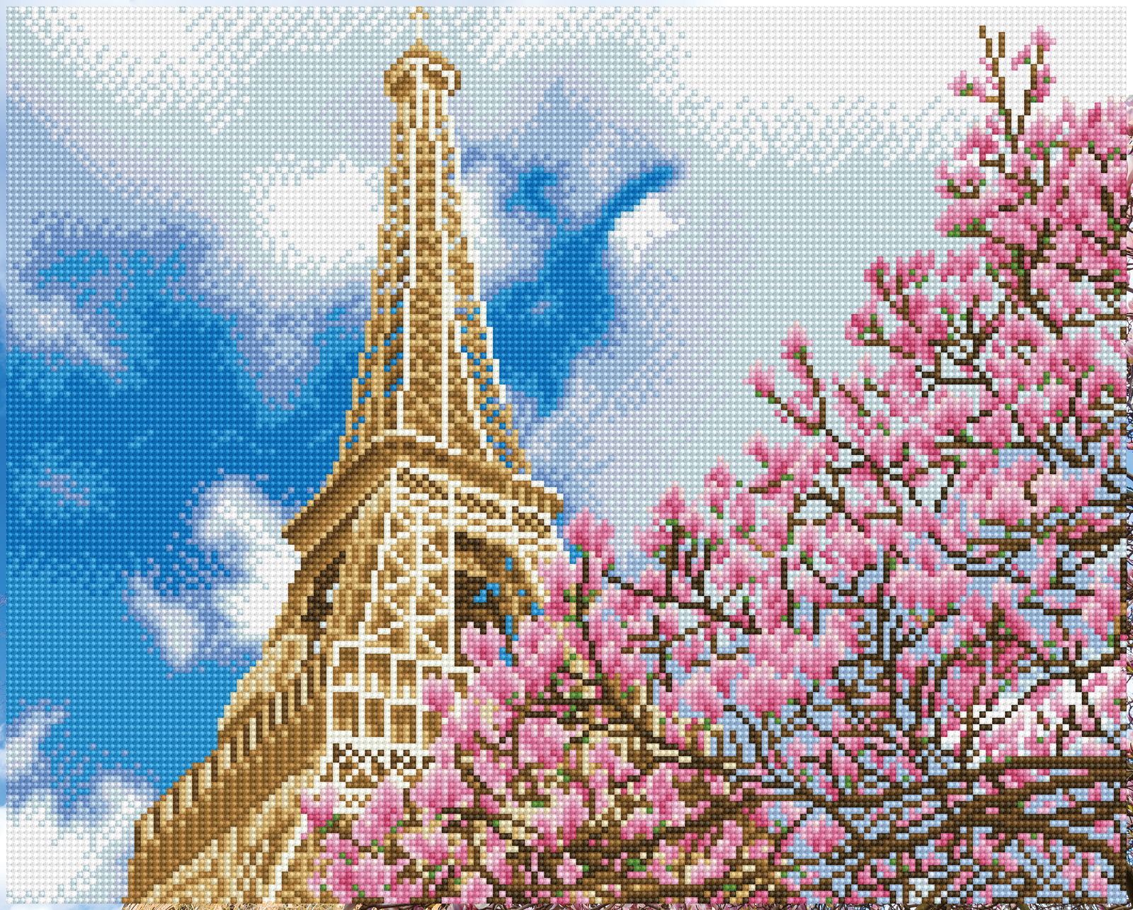 Diamond Dotz La tour Eiffel - 19.7" x 15.8"