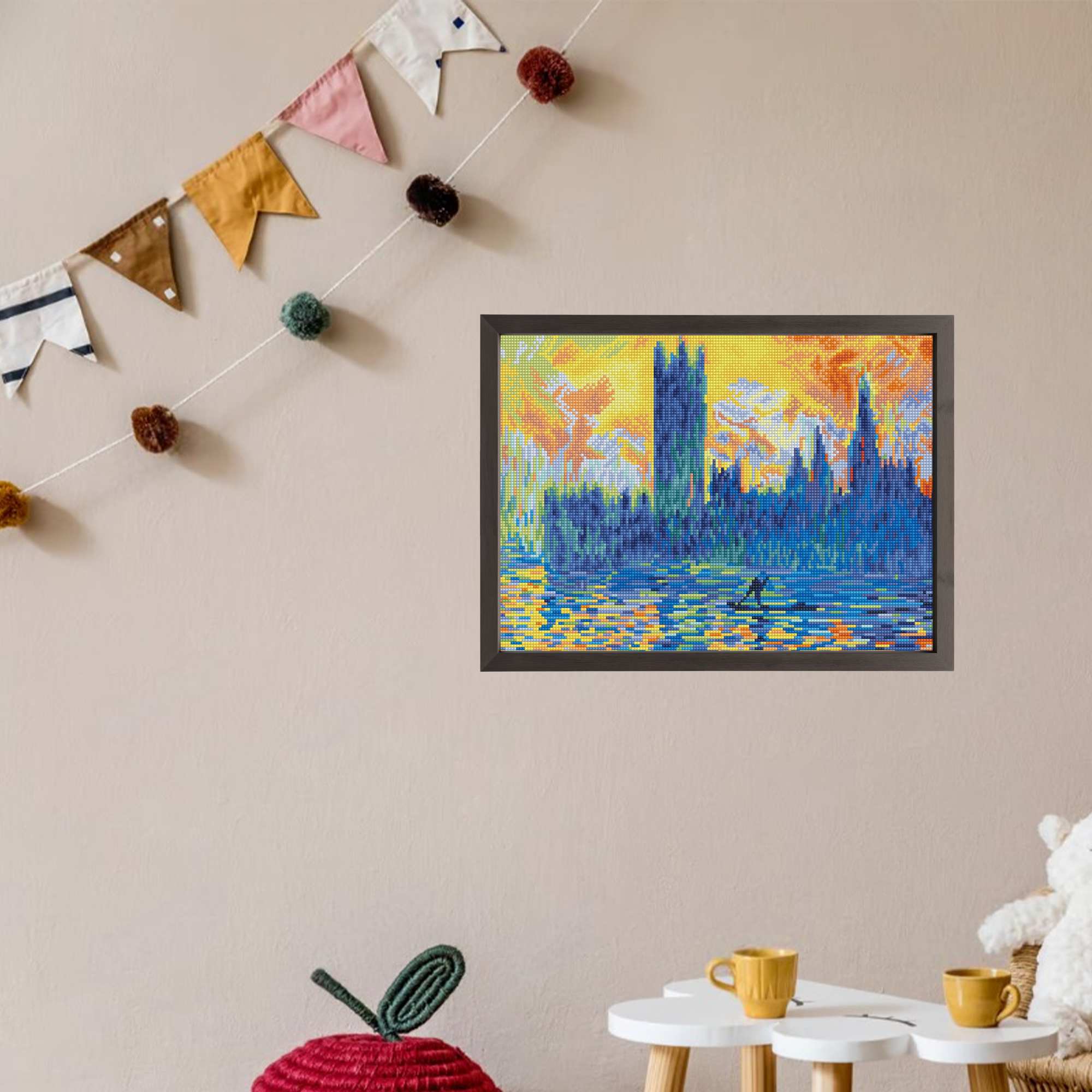 Diamond Dotz London Parliament In Winter (Apres Monet) - 18.1" x 16.1"