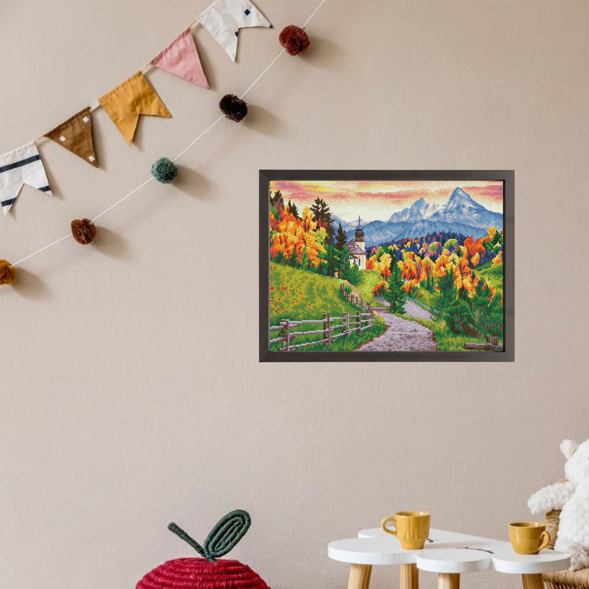 Diamond Dotz Maria Gern Church - 26.4" x 20.5"