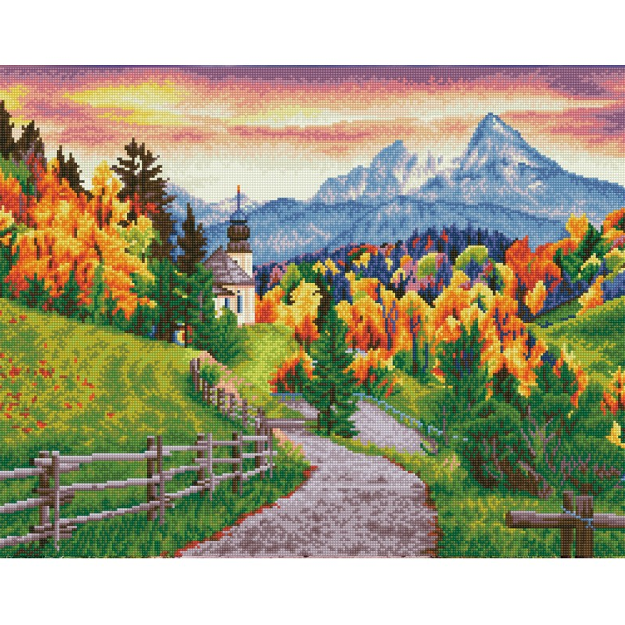 Diamond Dotz Maria Gern Church - 26.4" x 20.5"