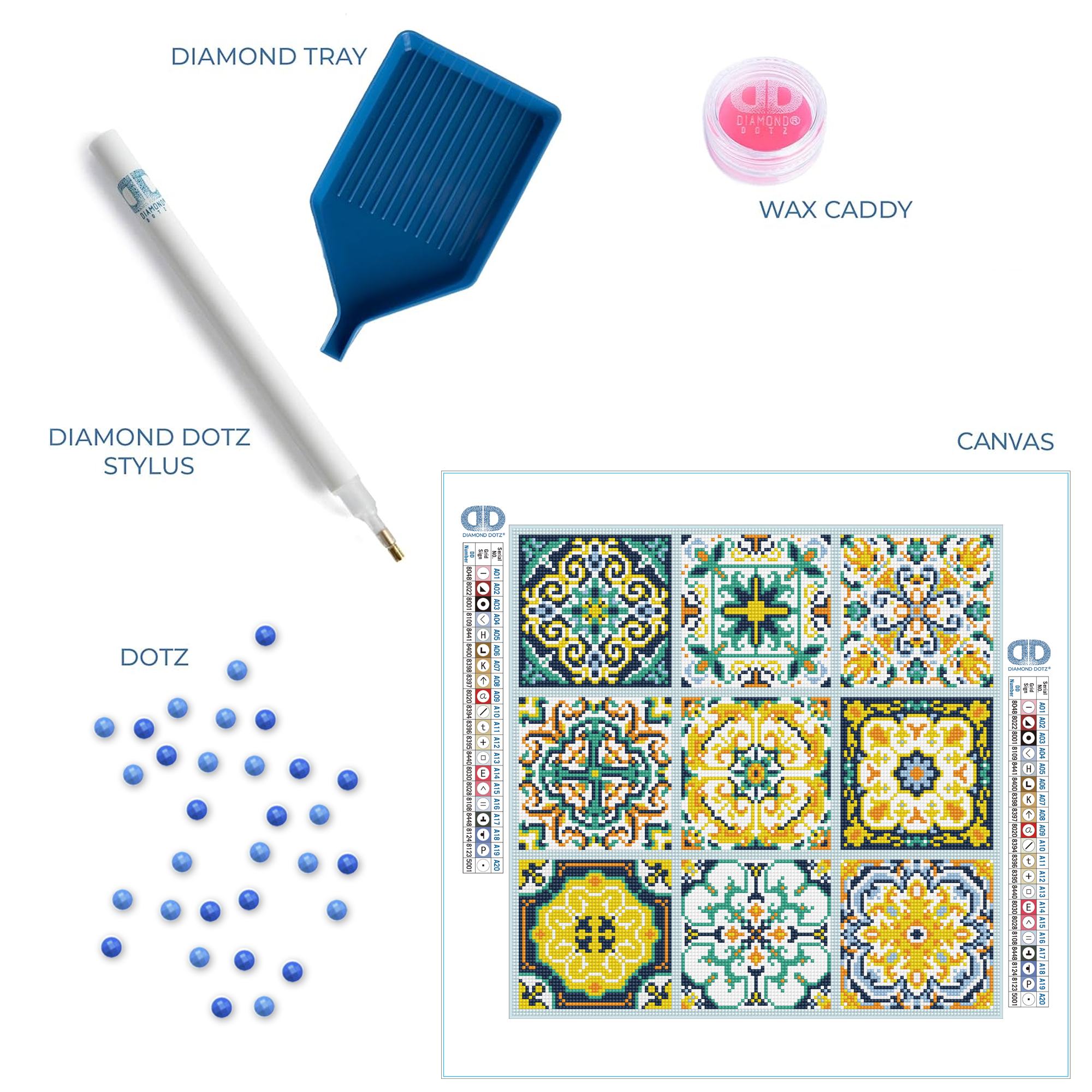 Diamond Dotz Mesmerising Tile - 16.5" x 16.5"