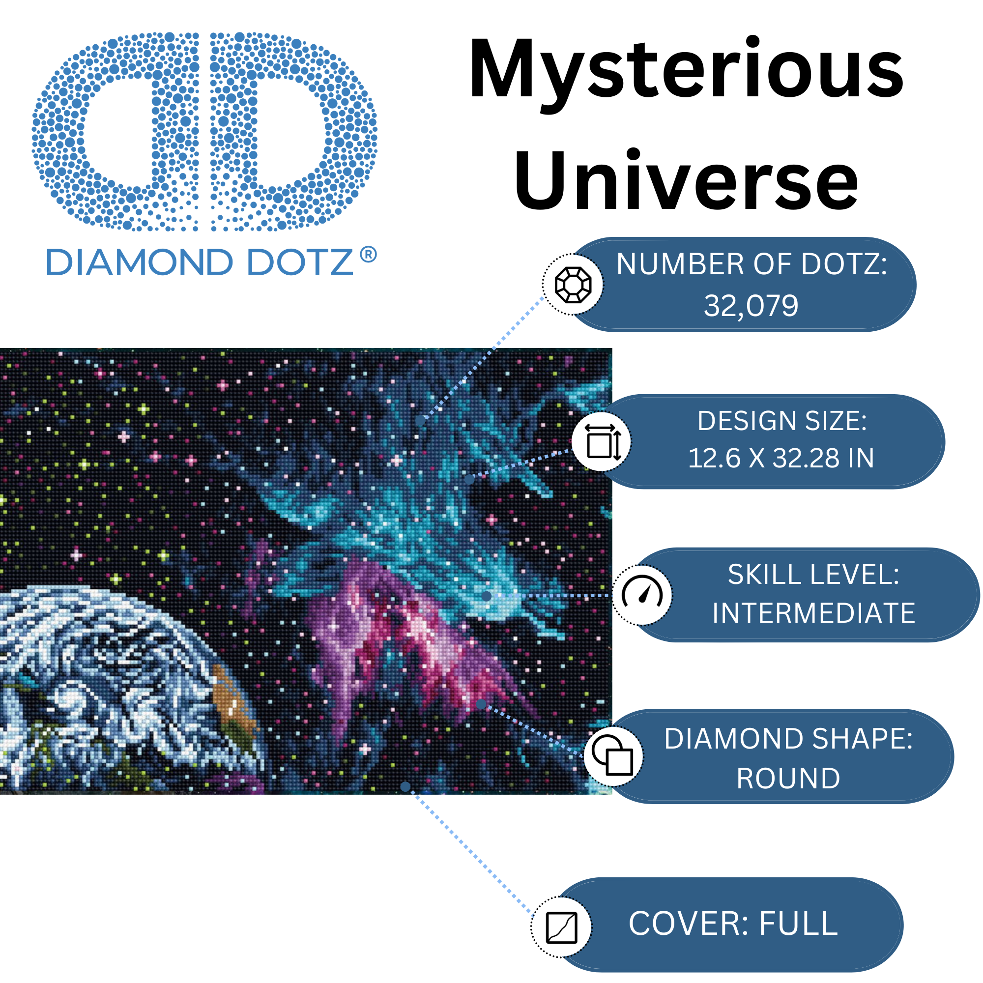 Diamond Dotz Mysterious Universe - 32.3" x 12.6"