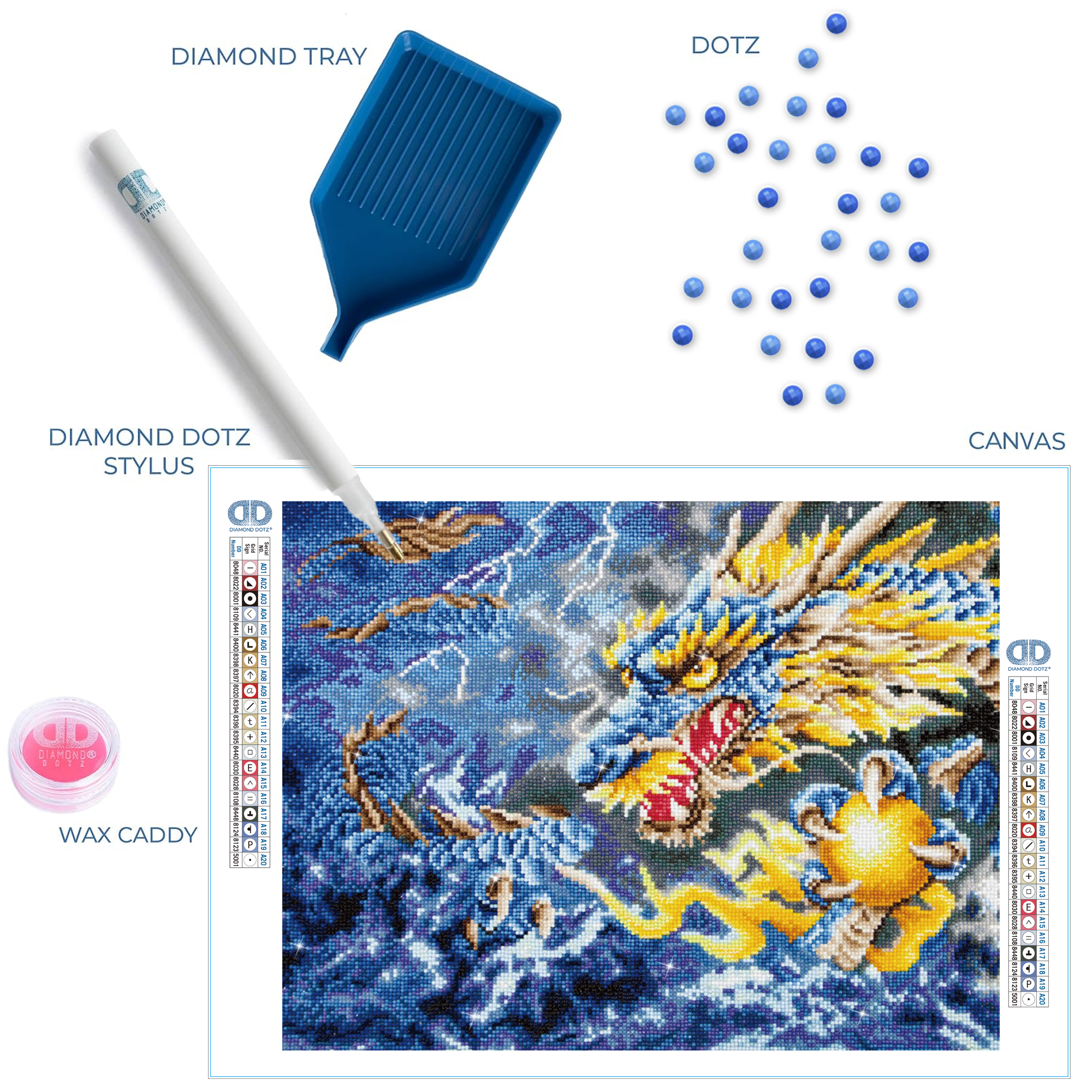 Diamond Dotz Mythical Dragon - 26.8" x 18.5"