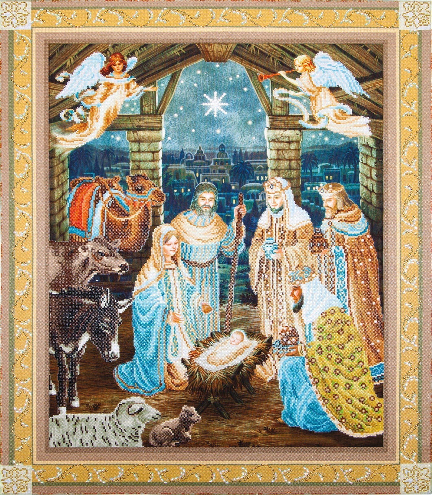 Diamond Dotz Nativity Scene - 33.5" x 39.4"