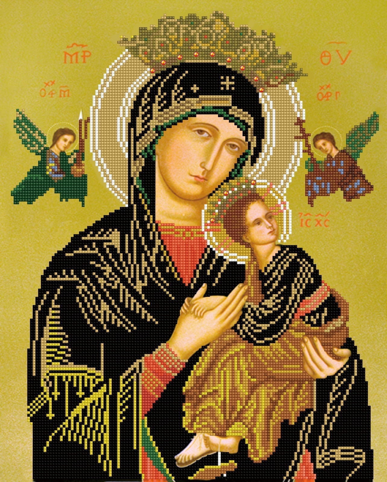 Diamond Dotz Our Lady of Perpetual Help - 15.8" x 19.7"