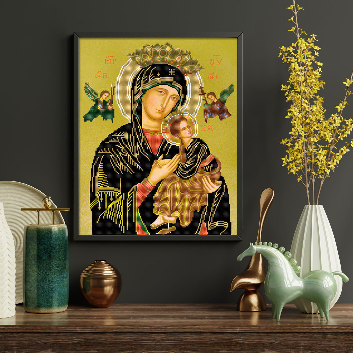 Diamond Dotz Our Lady of Perpetual Help - 15.8" x 19.7"