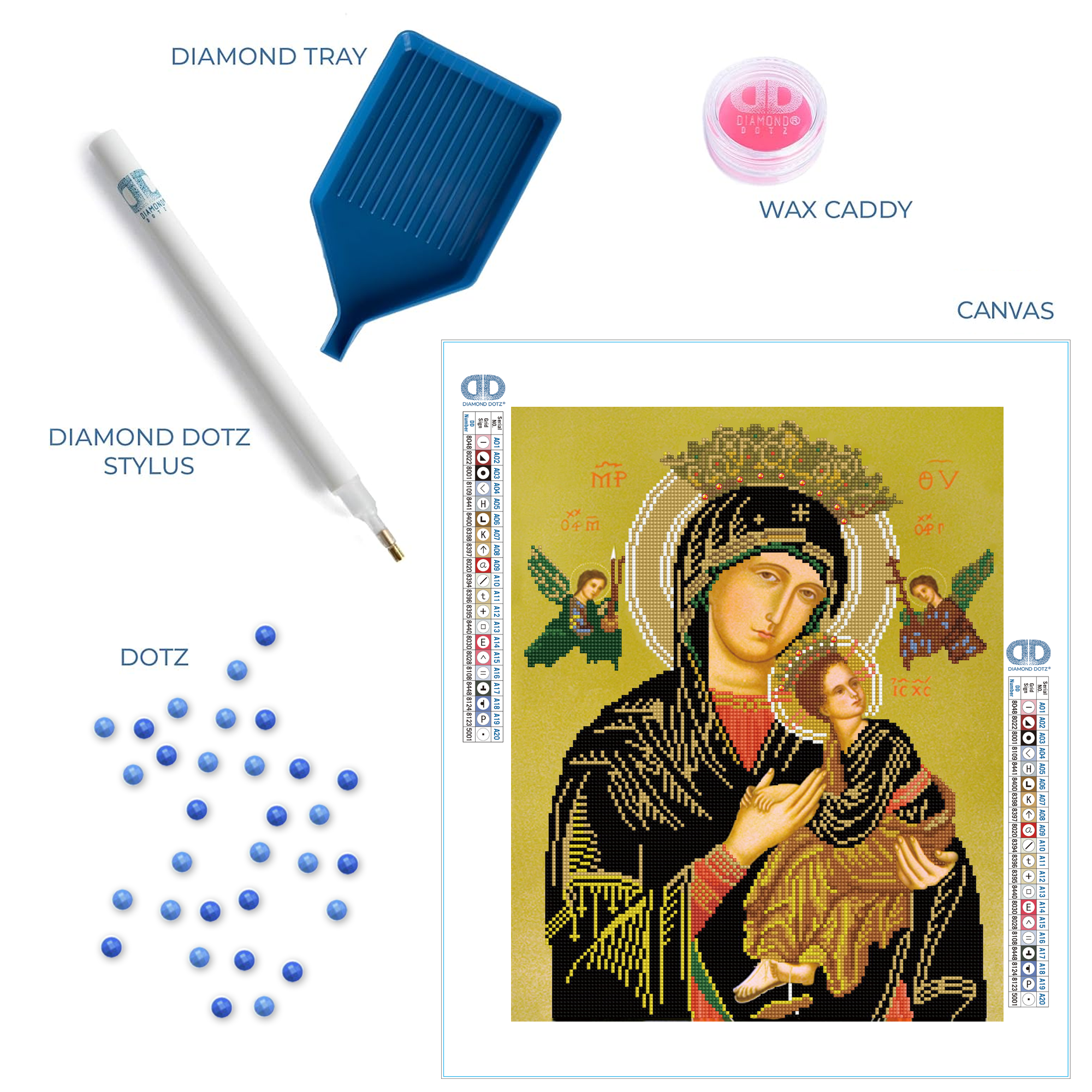 Diamond Dotz Our Lady of Perpetual Help - 15.8" x 19.7"