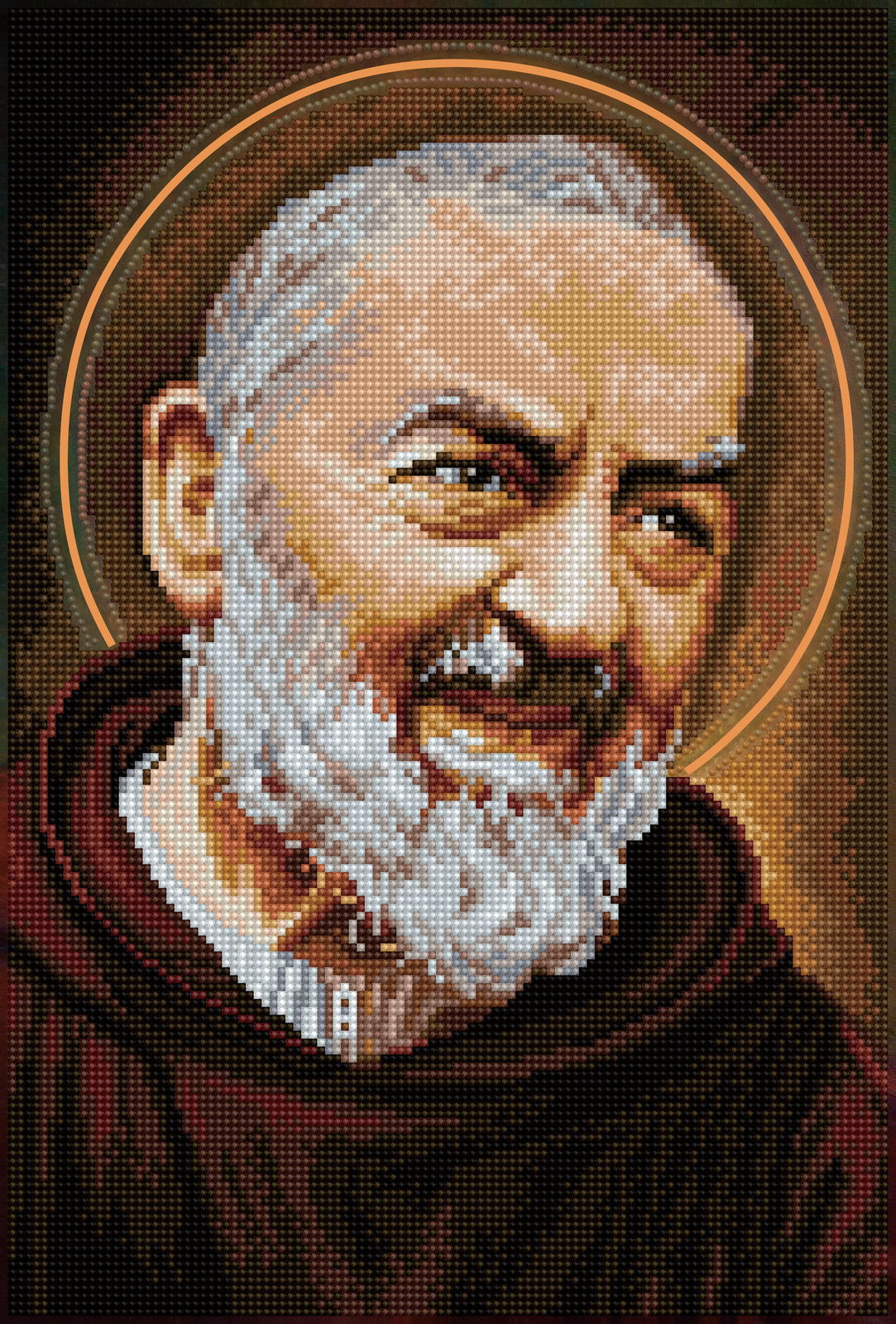 Diamond Dotz Padre Pio - 12.6" x 18.5"