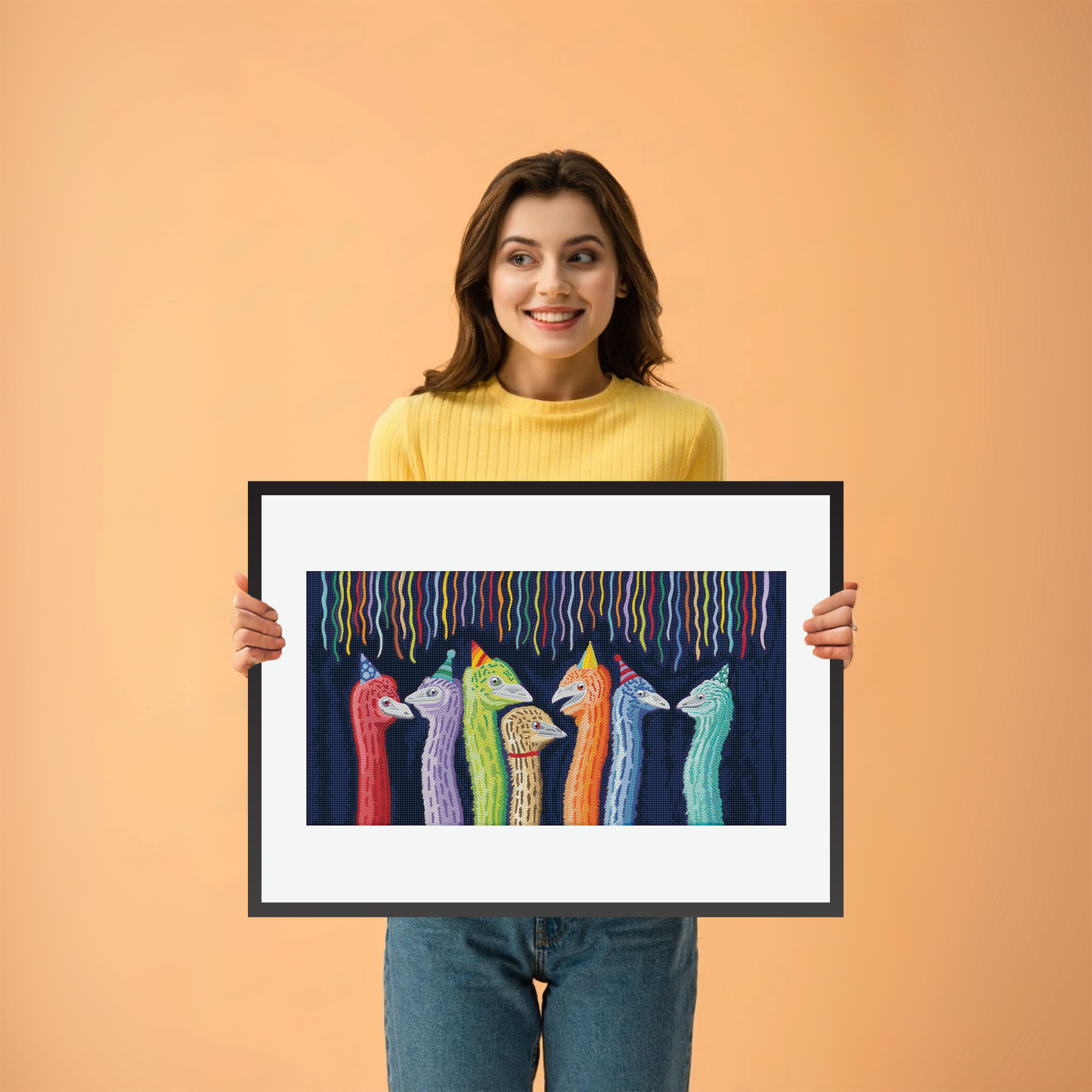 Diamond Dotz Party Chicks - 23.6" x 12.6"