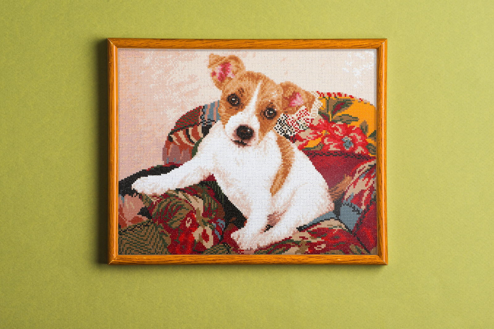 Diamond Dotz Patchwork Pup - 19.9" x 15.9"