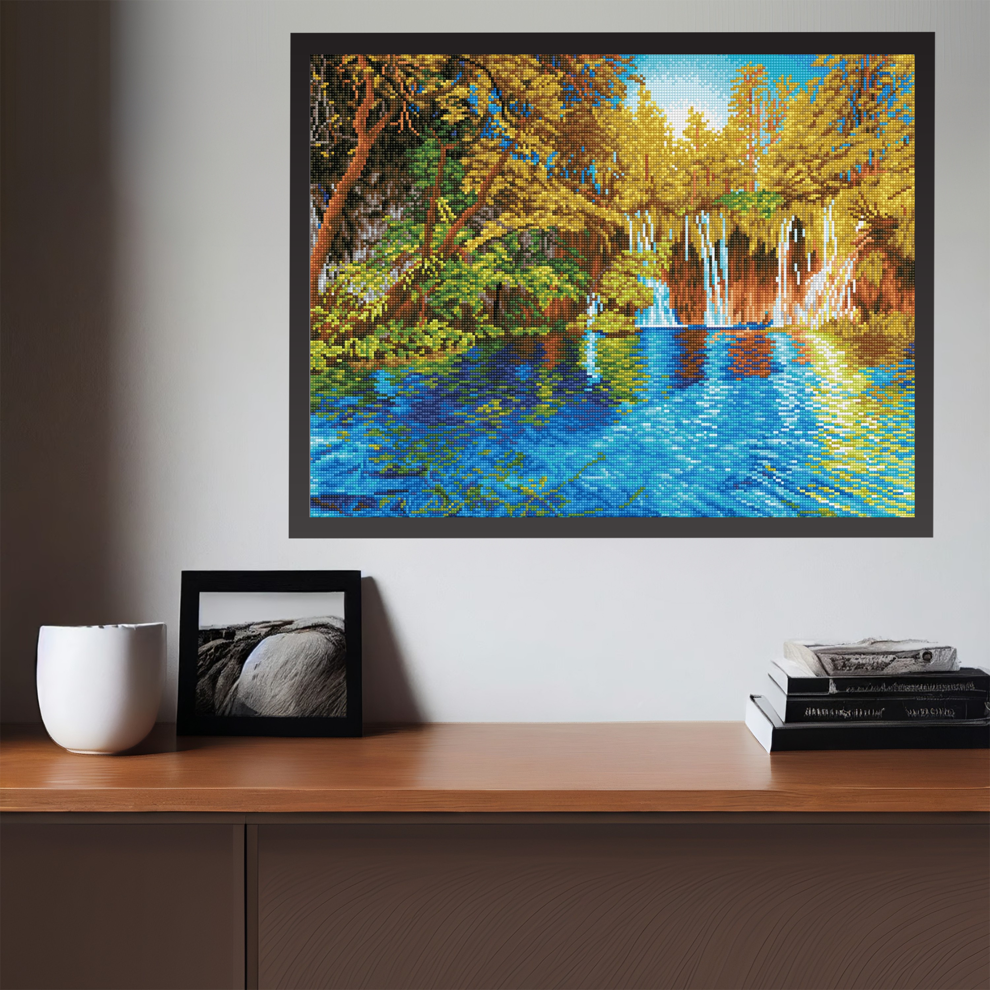 Diamond Dotz Picturesque Falls Plitvice Lakes National Park - 29.5" x 19.7"