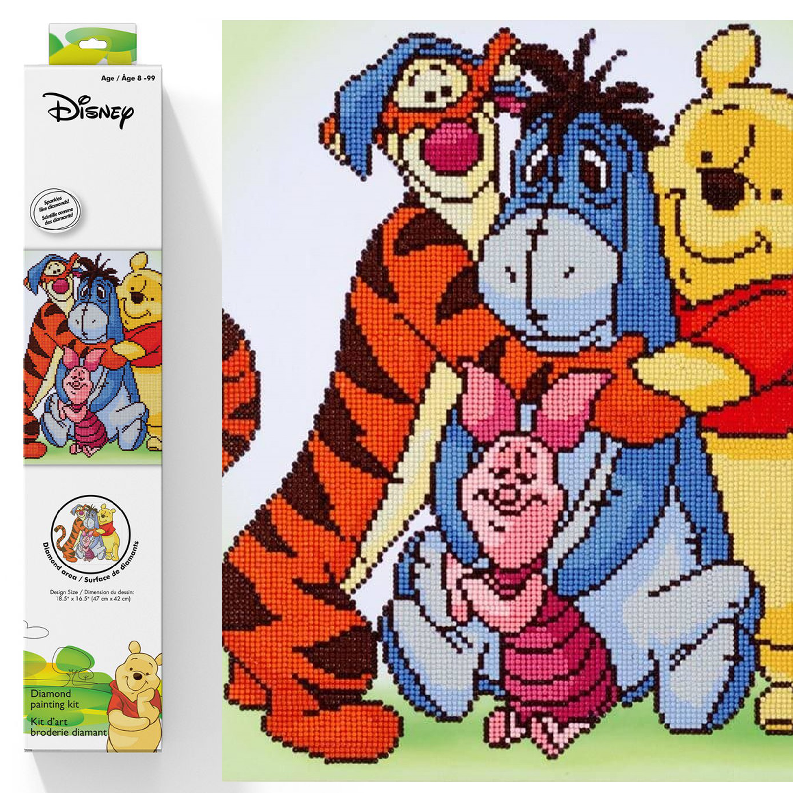 Diamond Dotz Pooh & Friends - 18.5" x 16.5"