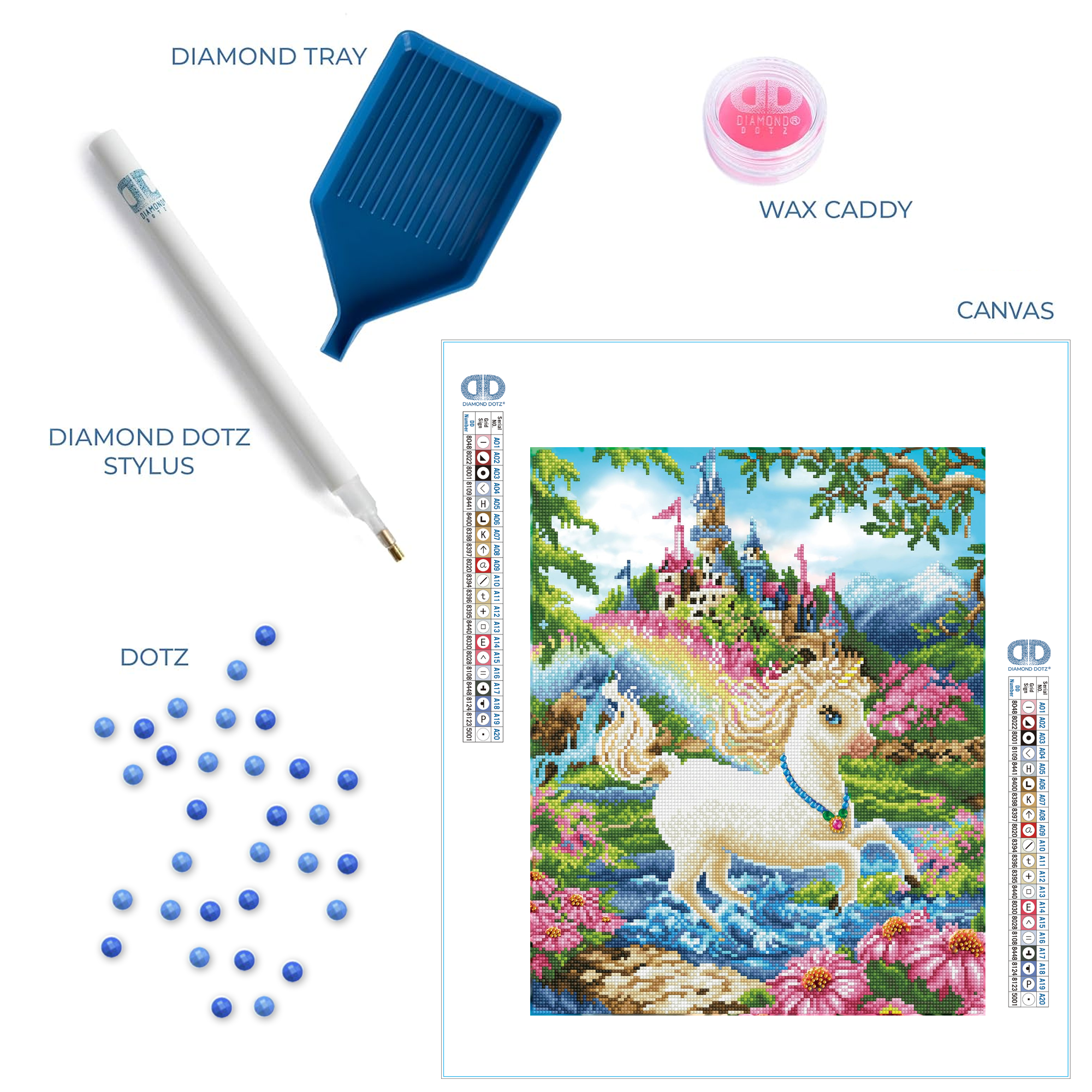 Diamond Dotz Princess Unicorn - 16.1" x 20.1"