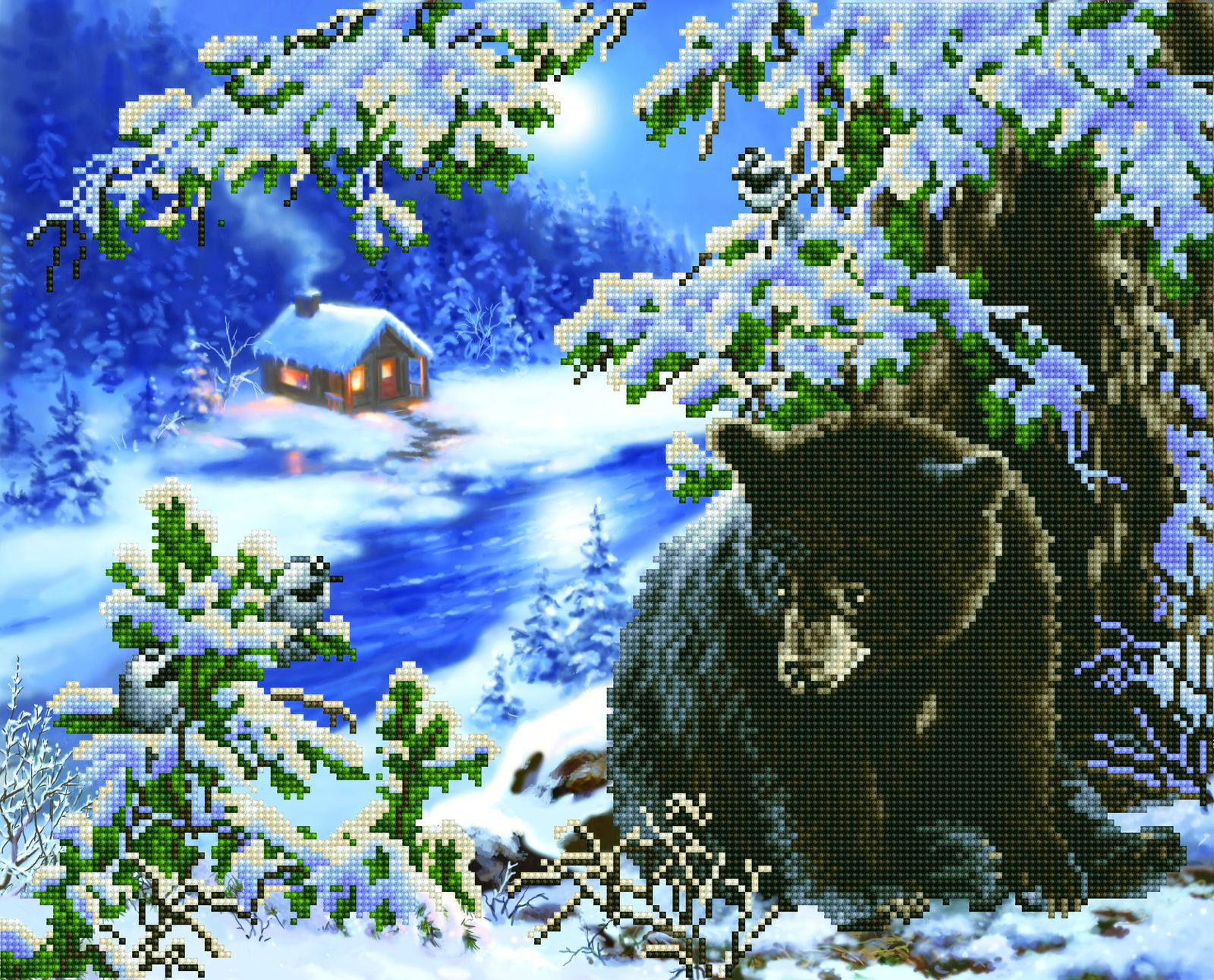 Diamond Dotz Rambling Bear - 20.5" x 16.5"