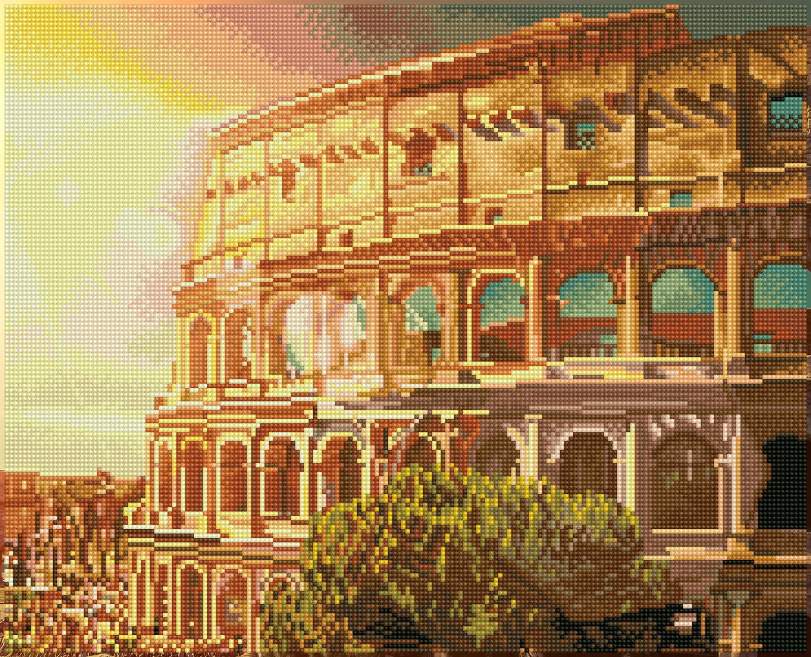 Diamond Dotz Roman Coliseum - 16.5" x 20.5"