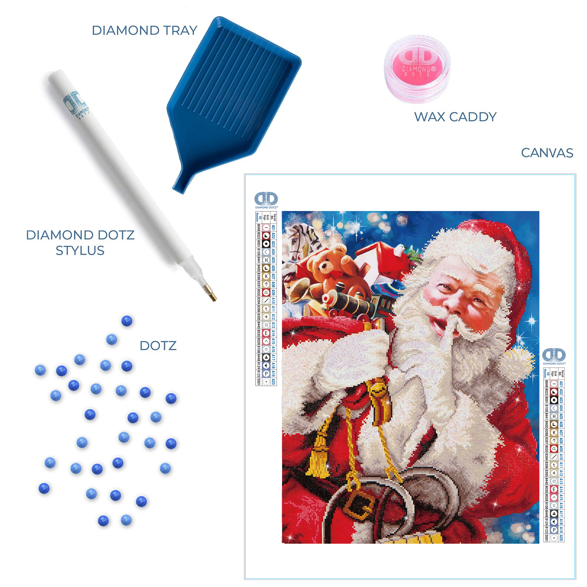 Diamond Dotz Santa's Secret - 22.4" x 32.3"