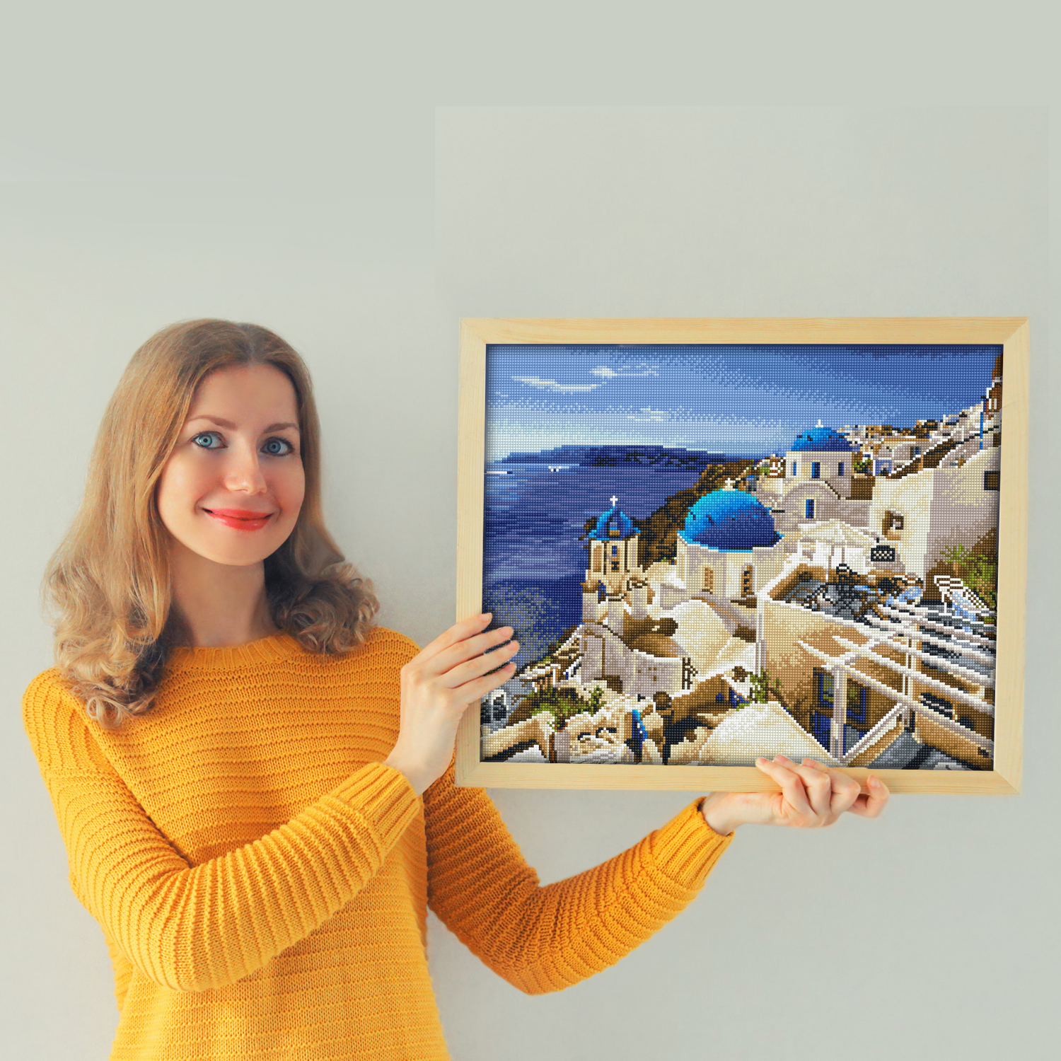 Diamond Dotz Santorini Blue - 20.5" x 16.5"