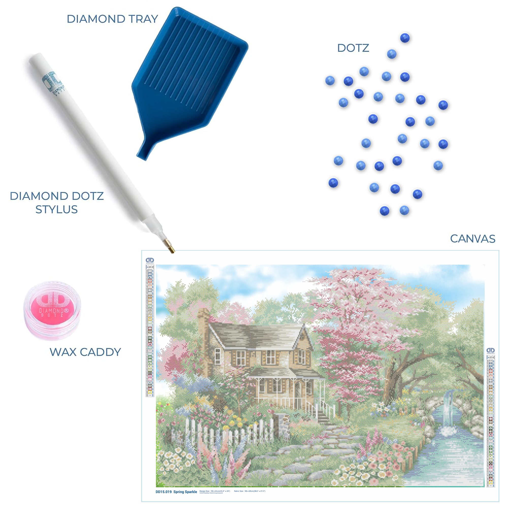 Diamond Dotz Spring Sparkle - 35.4" x 24.0"