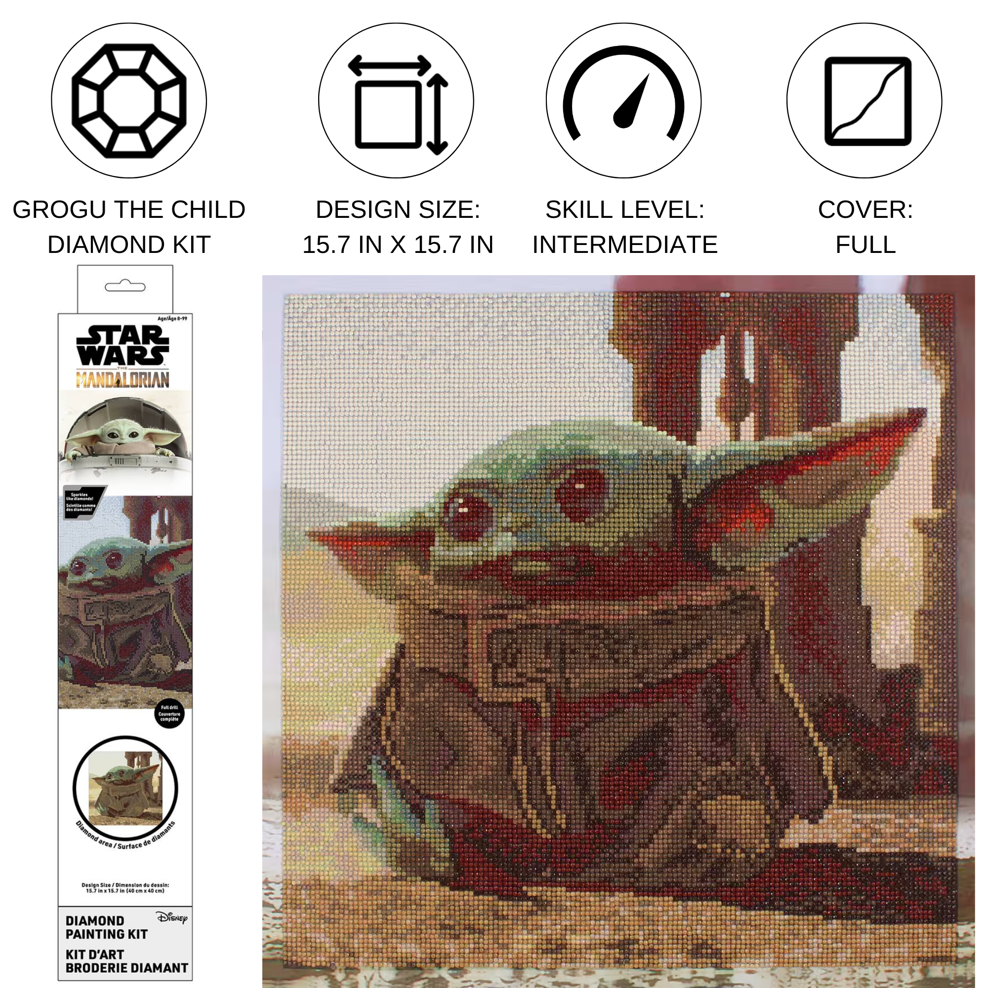 Diamond Dotz Star Wars Grogu the Child - 15.8" x 15.8"
