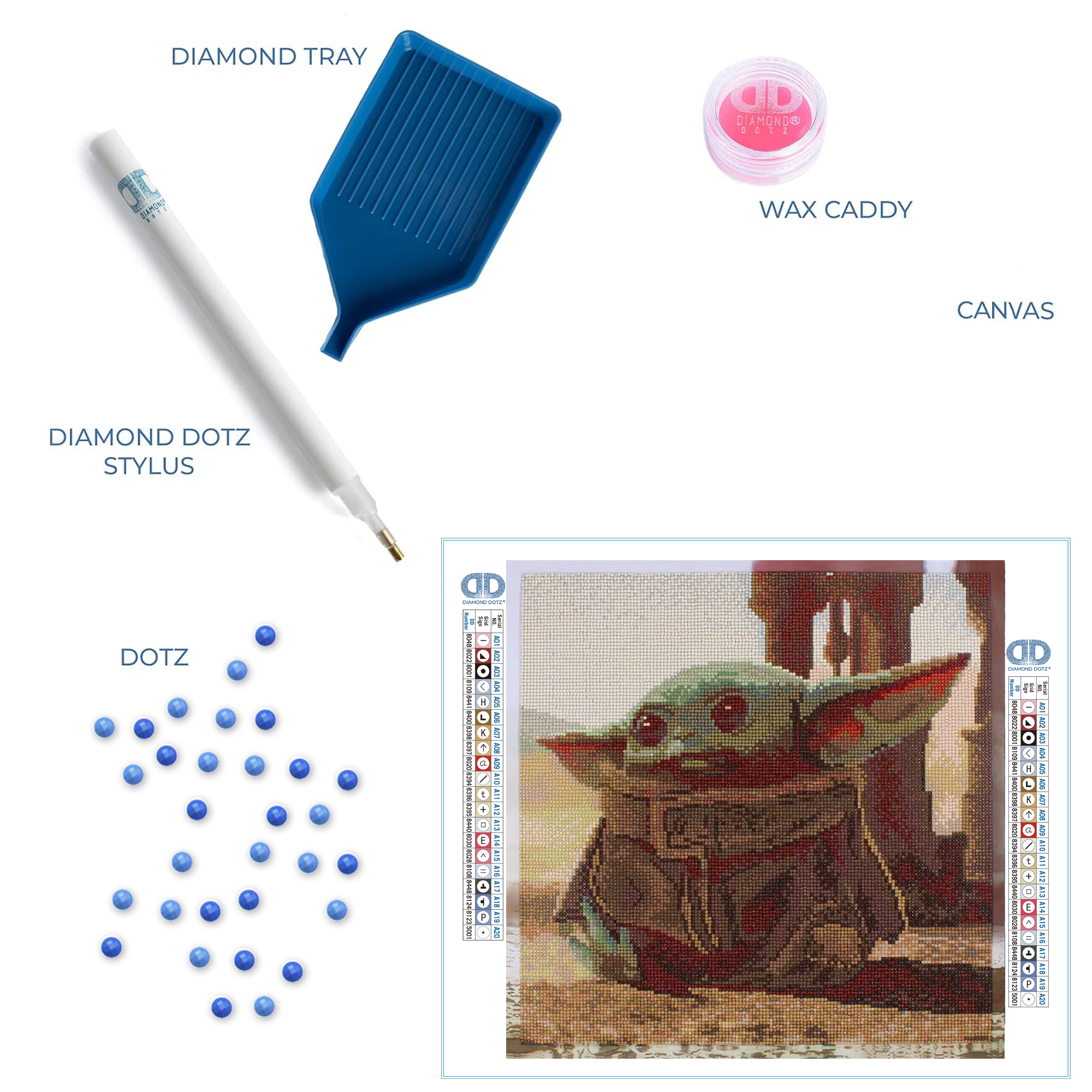 Diamond Dotz Star Wars Grogu the Child - 15.8" x 15.8"