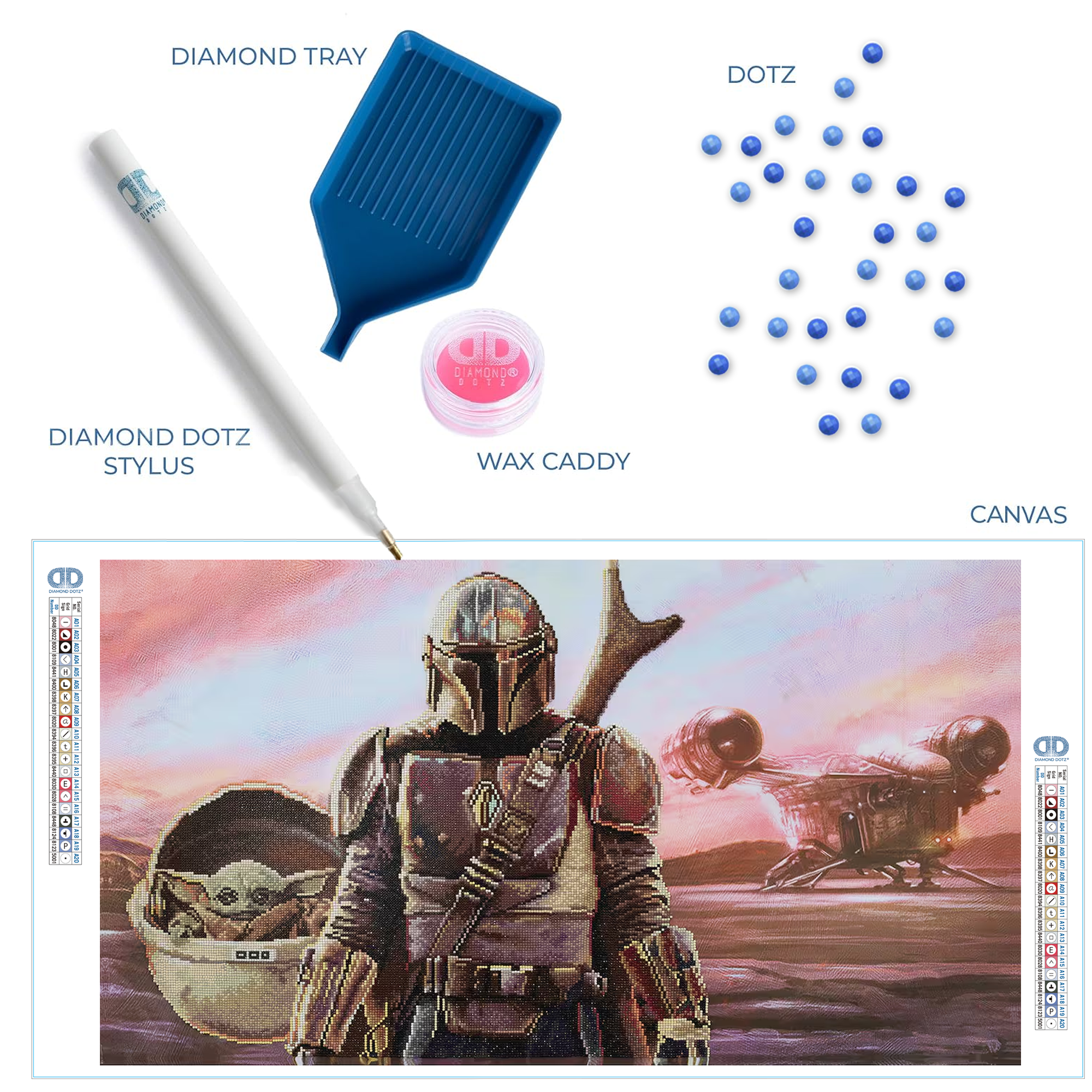 Diamond Dotz Star Wars Mandalorian Panorama - 39.4" x 21.7"