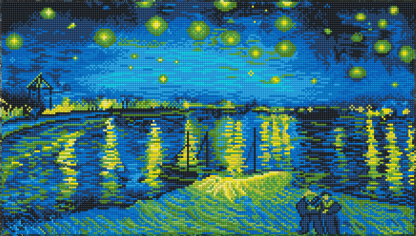 Diamond Dotz Starry Night Over the Rhone (Van Gogh) - 13.8" x 24.4"