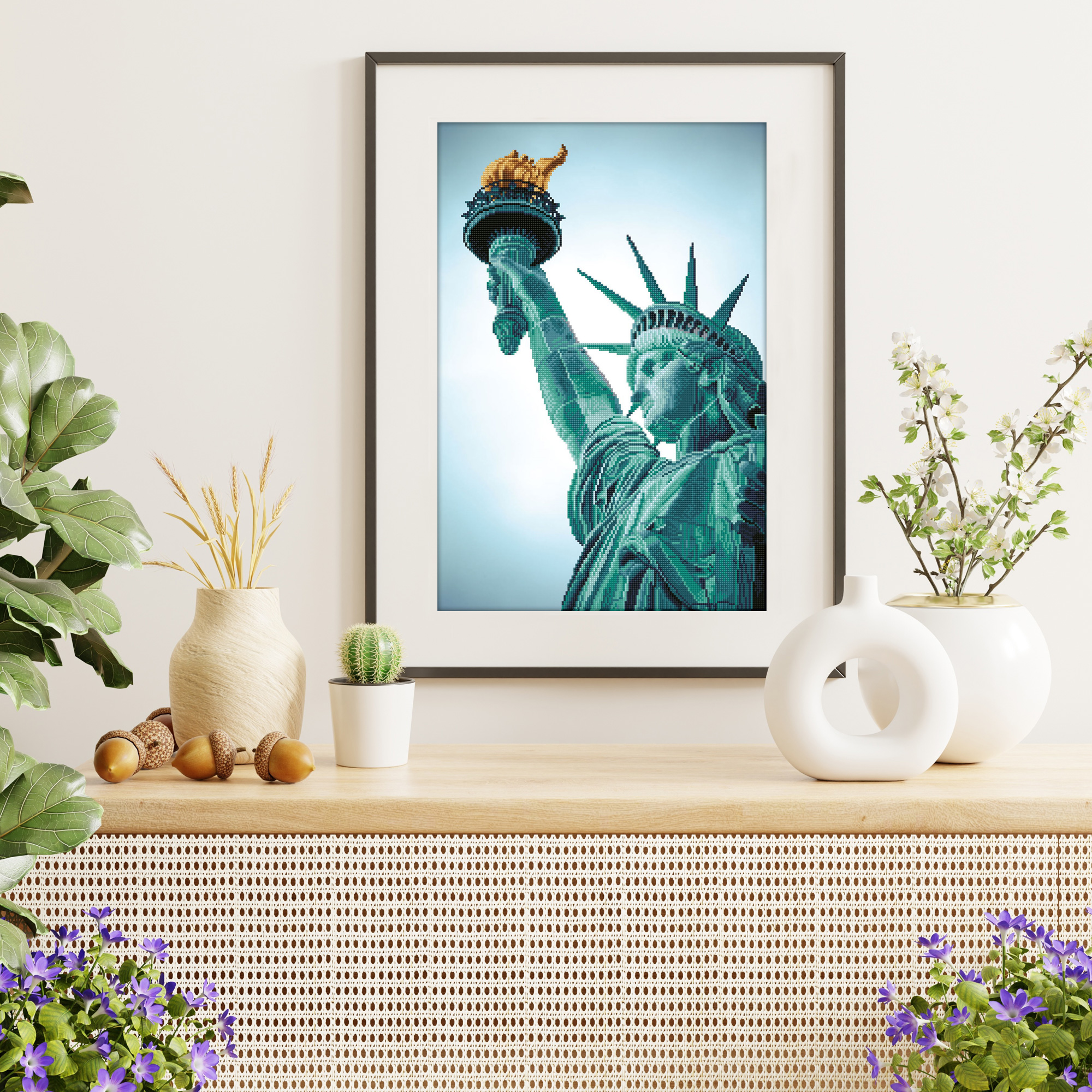 Diamond Dotz Statue of Liberty - 18.5" x 27.6"