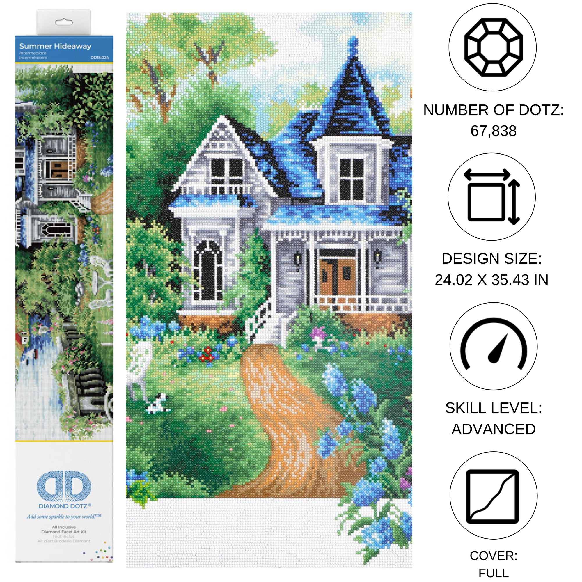 Diamond Dotz Summer Hideaway - 35.4" x 24.0"