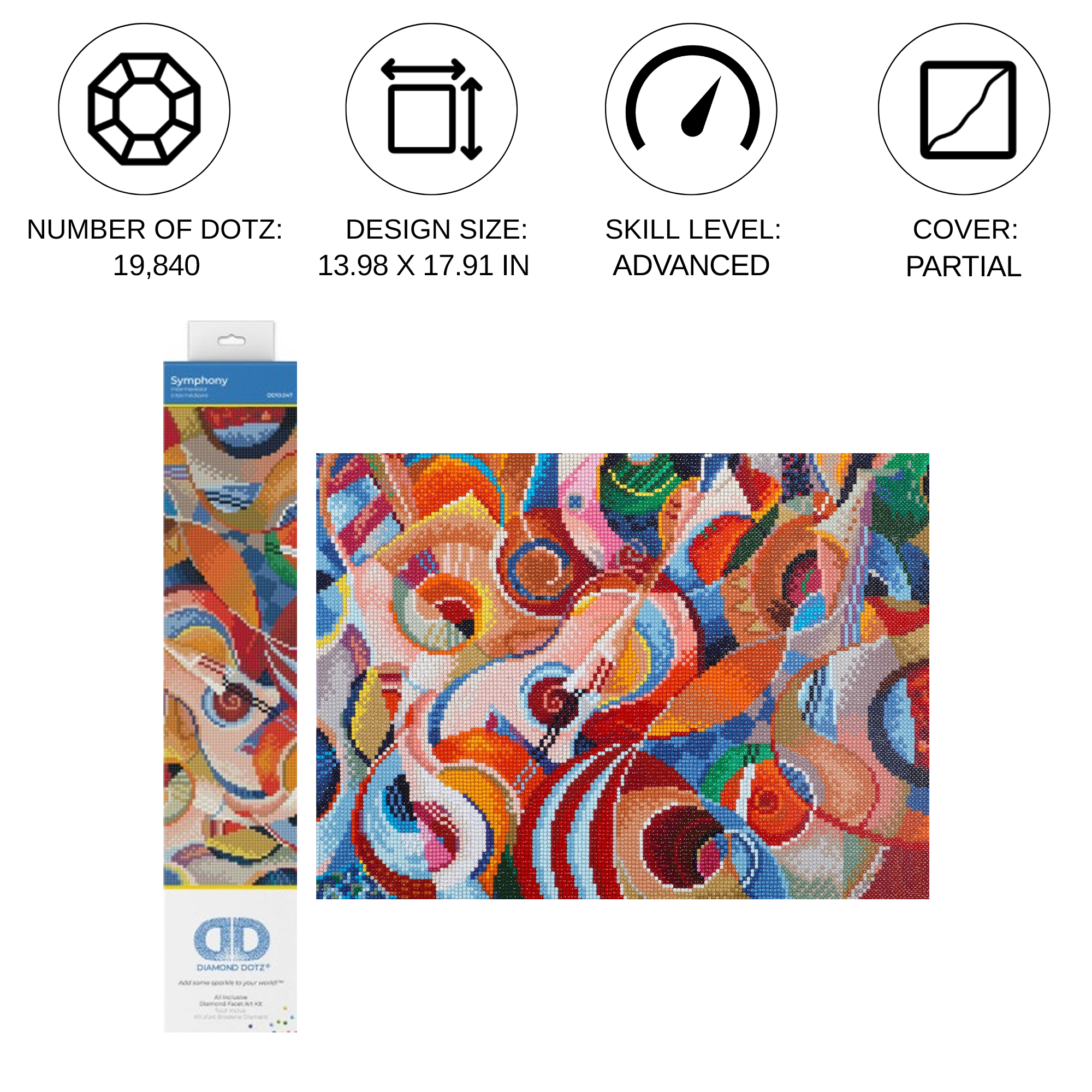 Diamond Dotz Symphony - 17.9" x 14.0"