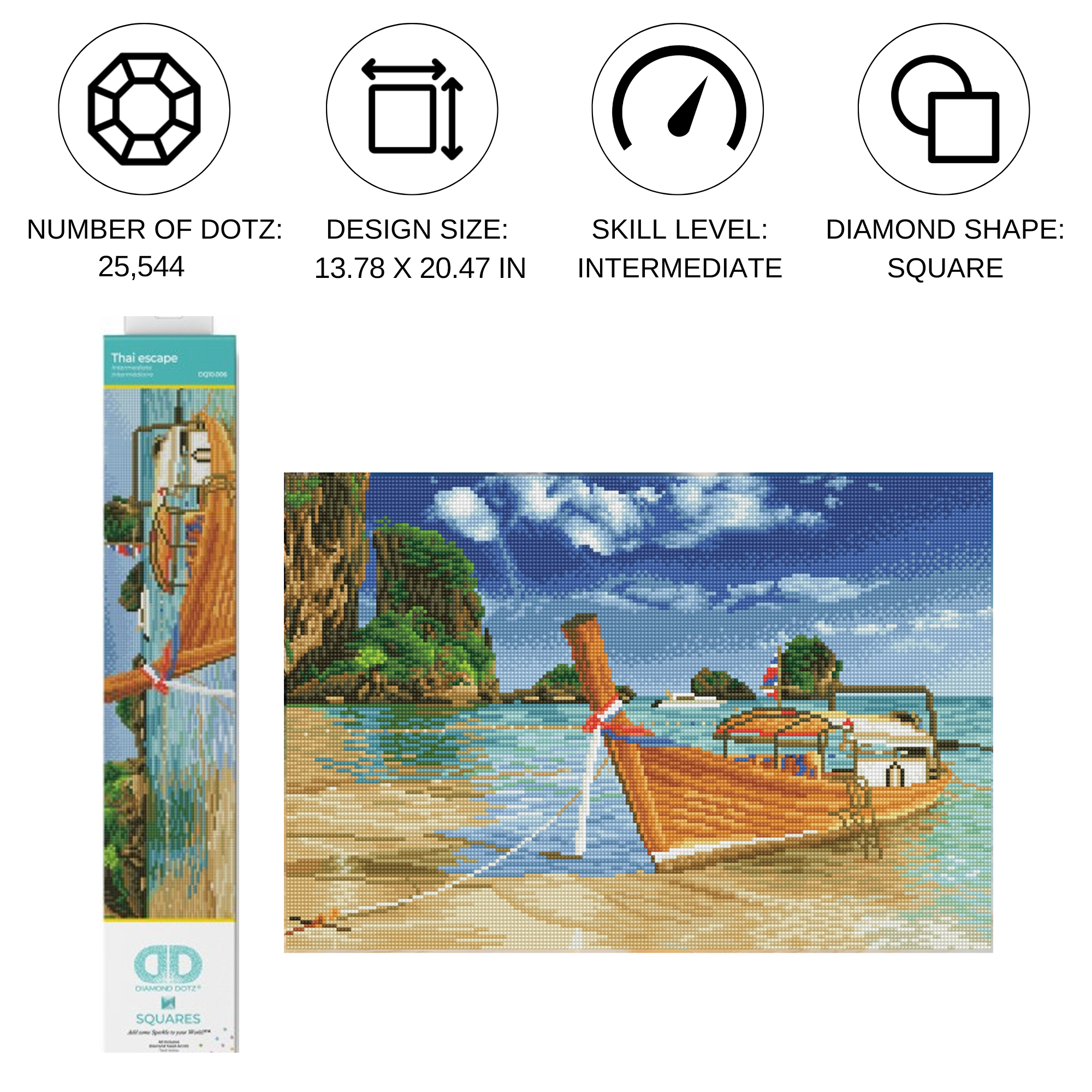 Diamond Dotz Thai Escape - 20.5" x 13.8"
