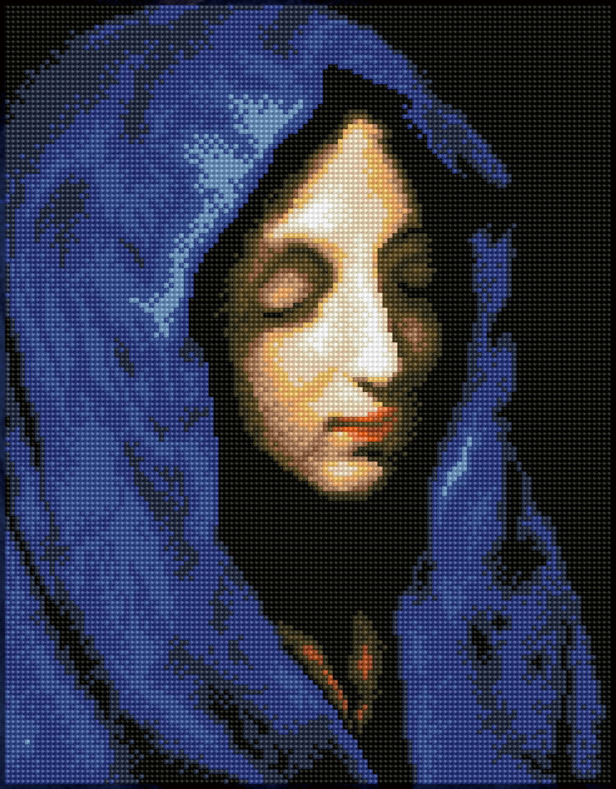 Diamond Dotz The Blue Madonna (apres Carlo Dolci) - 13.8" x 17.7"