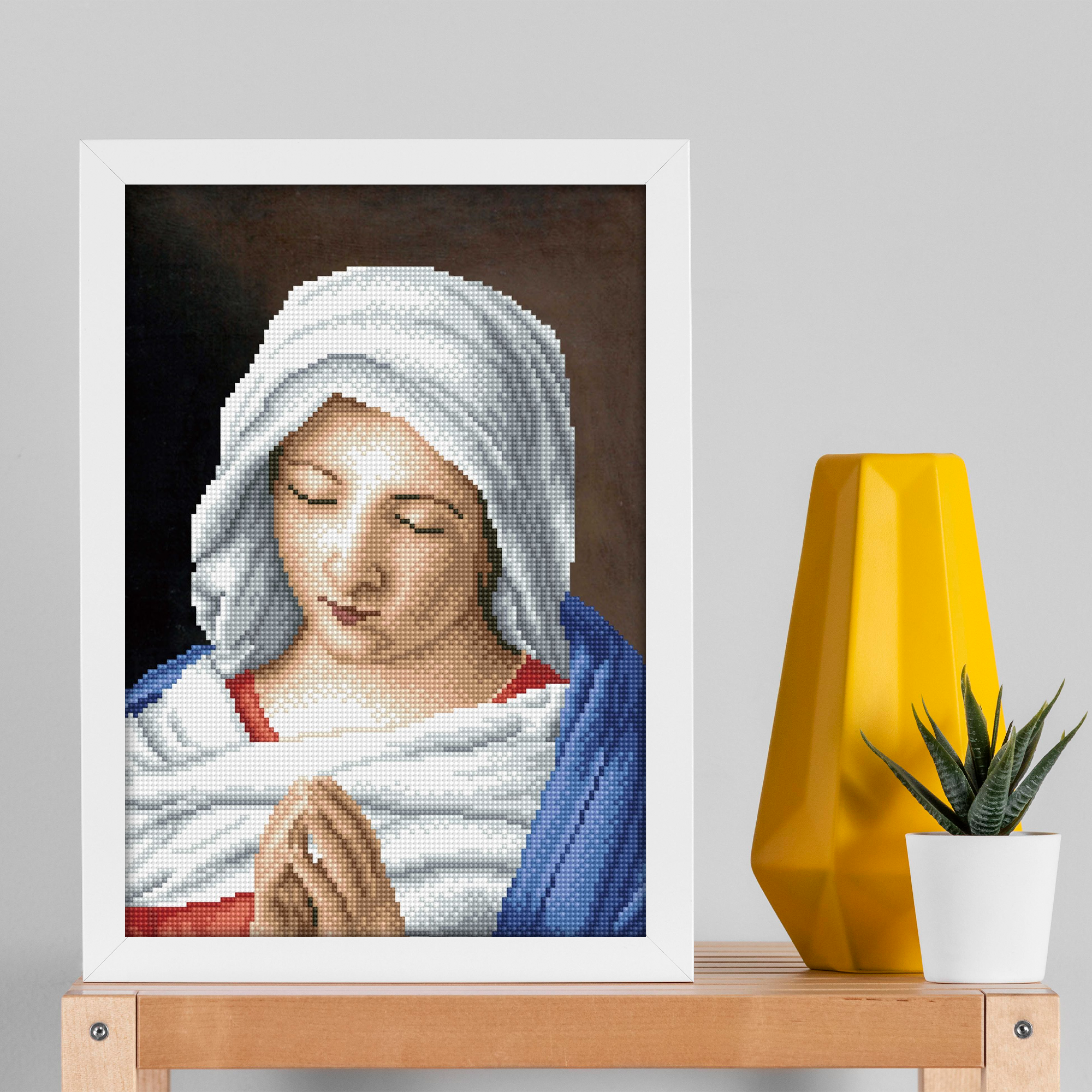 Diamond Dotz The Virgin in Prayer apres Giovanni Battista Salvi da Sassoferrato - 13.8" x 17.7"