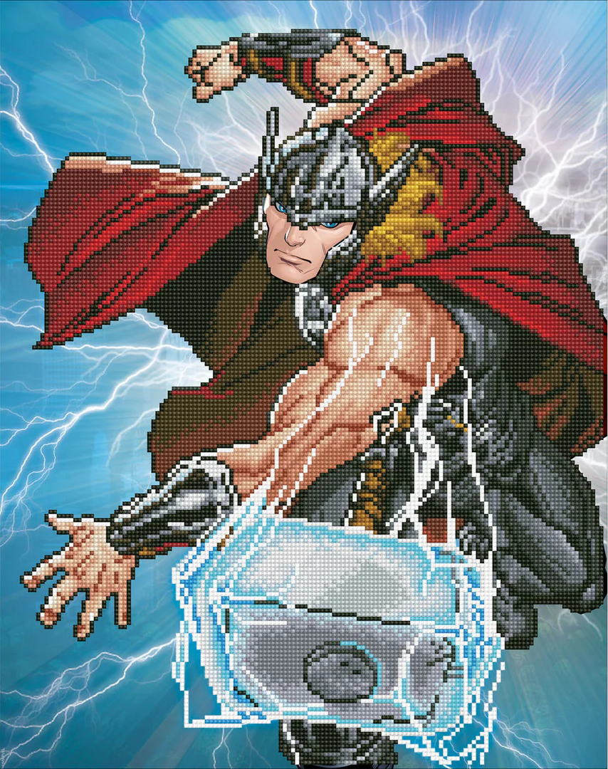 Diamond Dotz Thor Strikes - 16.5" x 20.9"
