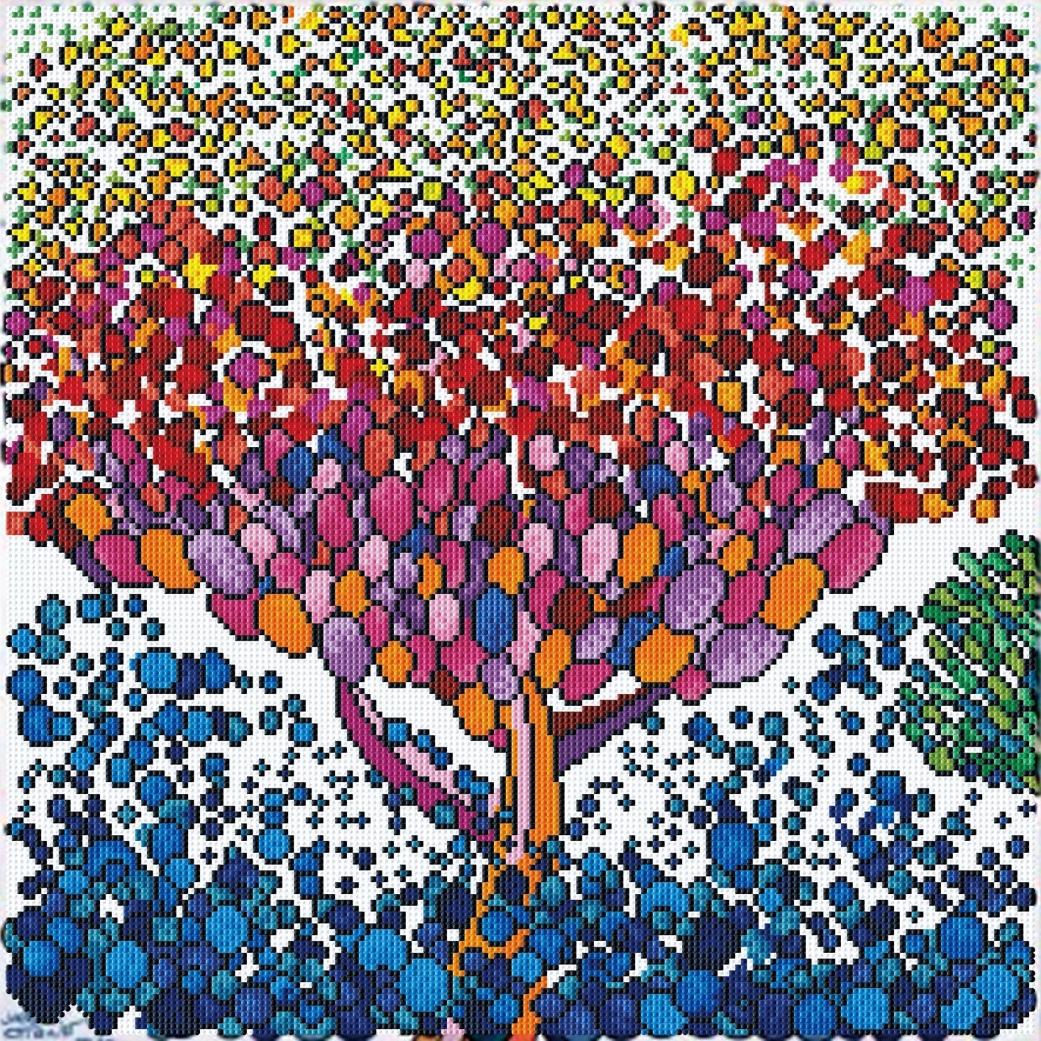 Diamond Dotz Tree on Mars - 19.7" x 19.7"