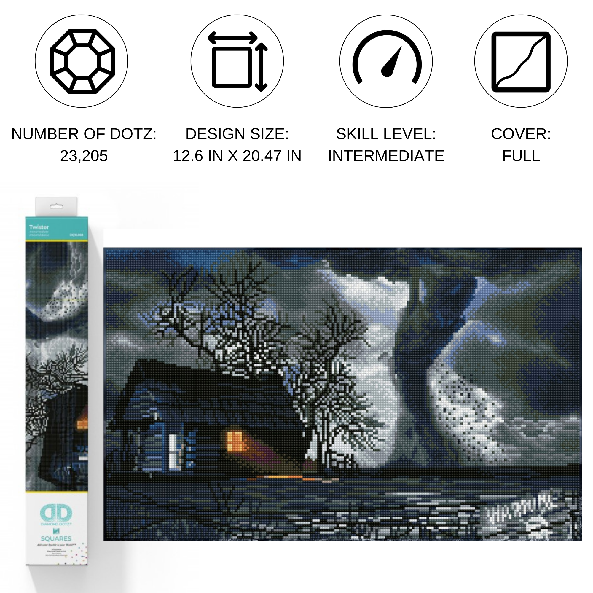 Diamond Dotz Twister - 20.5" x 12.6"