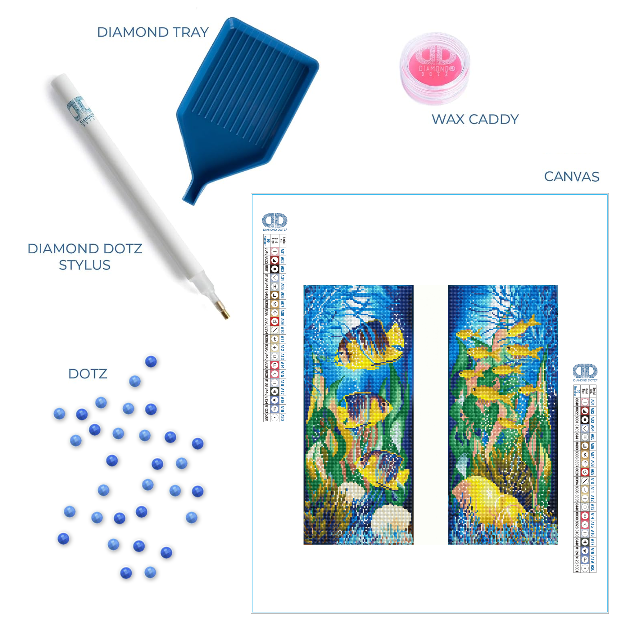 Diamond Dotz Underwater Scene - 20.1" x 20.5"