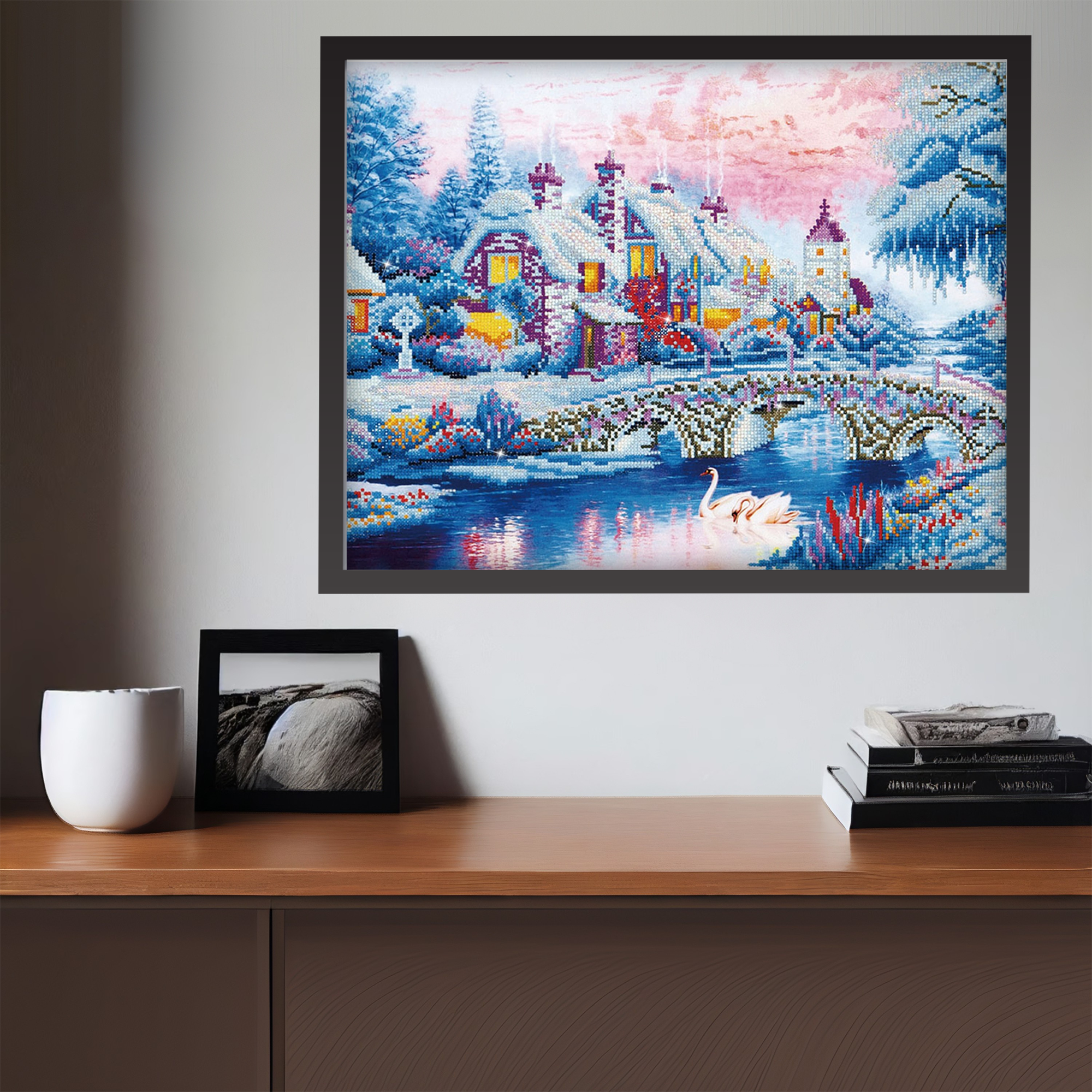 Diamond Dotz Winter Village - 31.1" x 19.7"