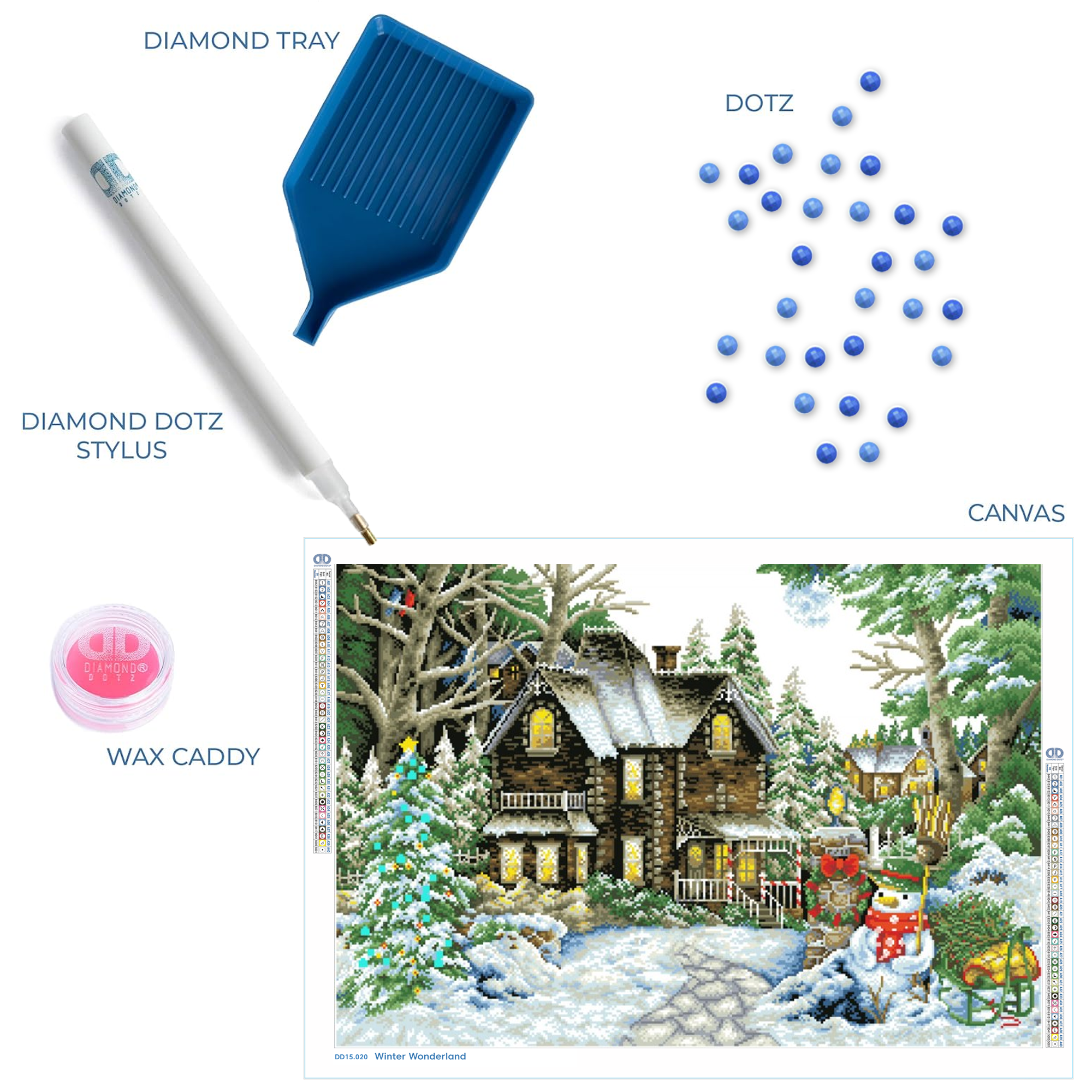 Diamond Dotz Winter Wonderland - 35.4" x 24.0"