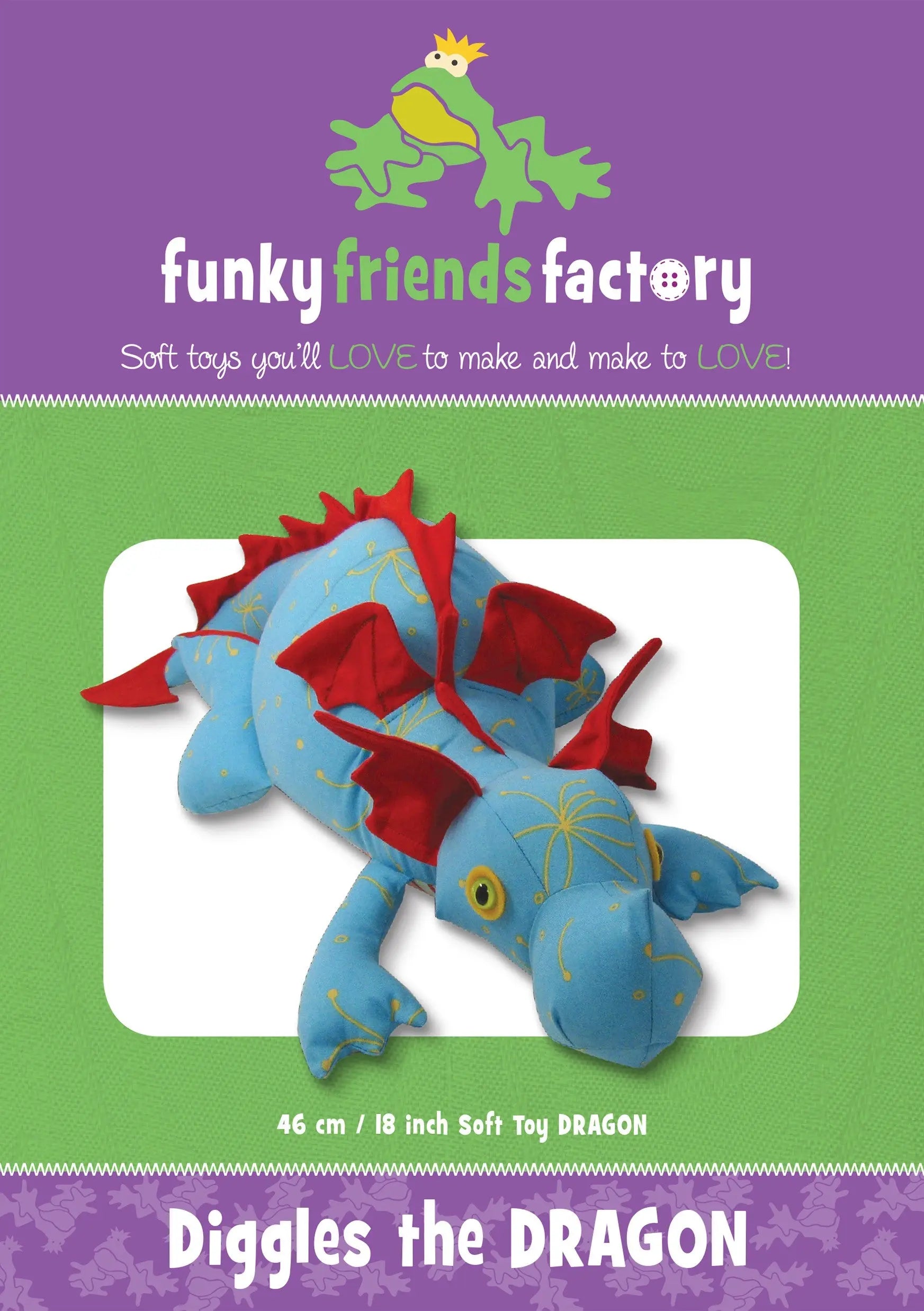 Diggles The Dragon - Linda's Electric Quilters