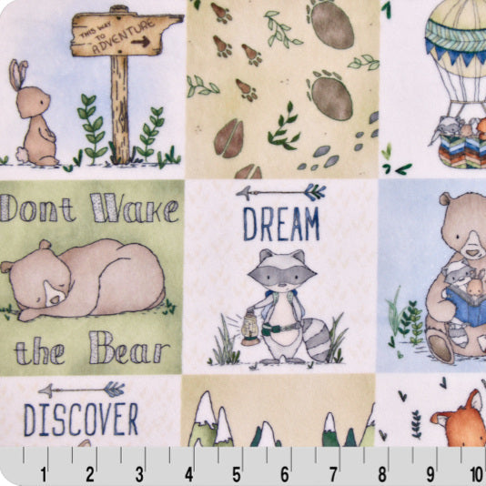 Multi Sweet Melody Design Wildwood Digital Cuddle 58/60" Fabric Per Yard