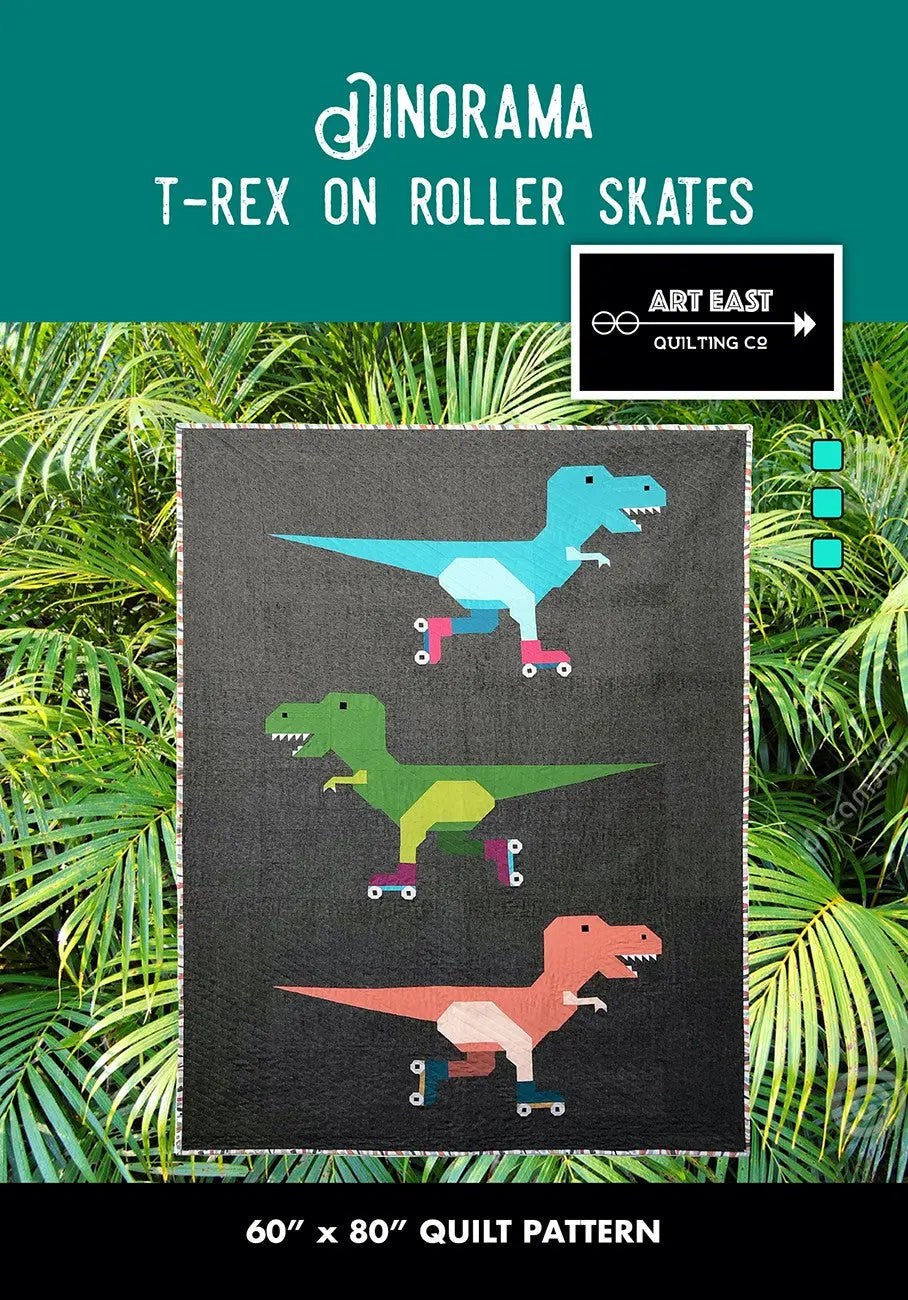 Dinorama - TRex Quilt Pattern - Linda's Electric Quilters