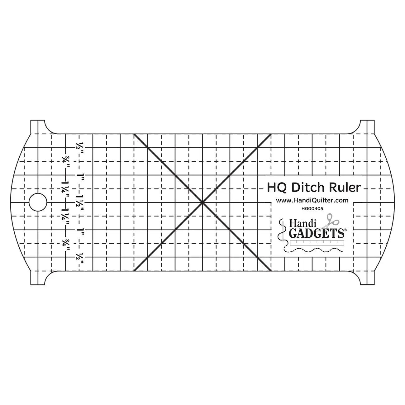 Ditch Ruler - Linda's Electric Quilters