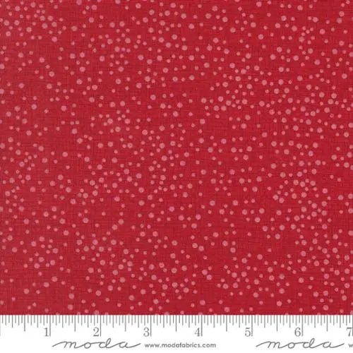 Dotty Thatched Scarlet 44"/45" Fabric Per Yard Moda Fabrics & Supplies