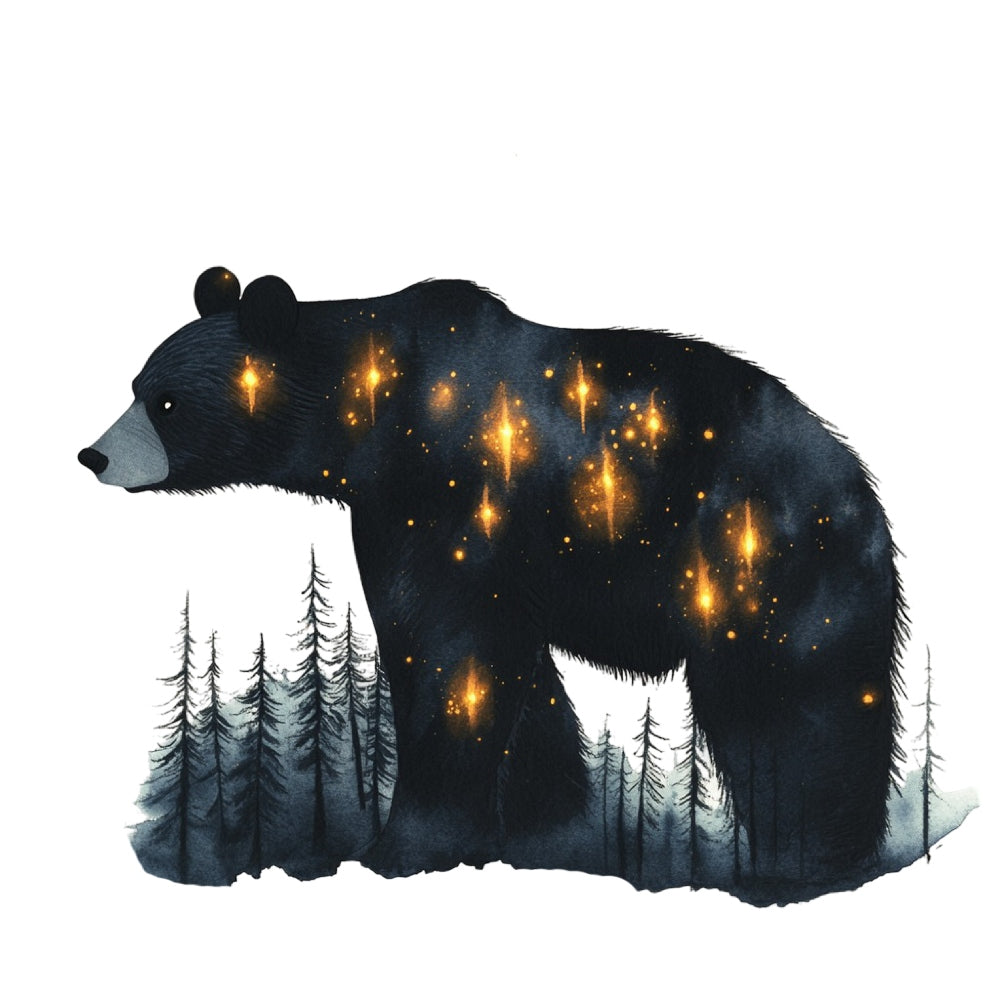 Double Exposure Woodland Animals Fabric Panel 16